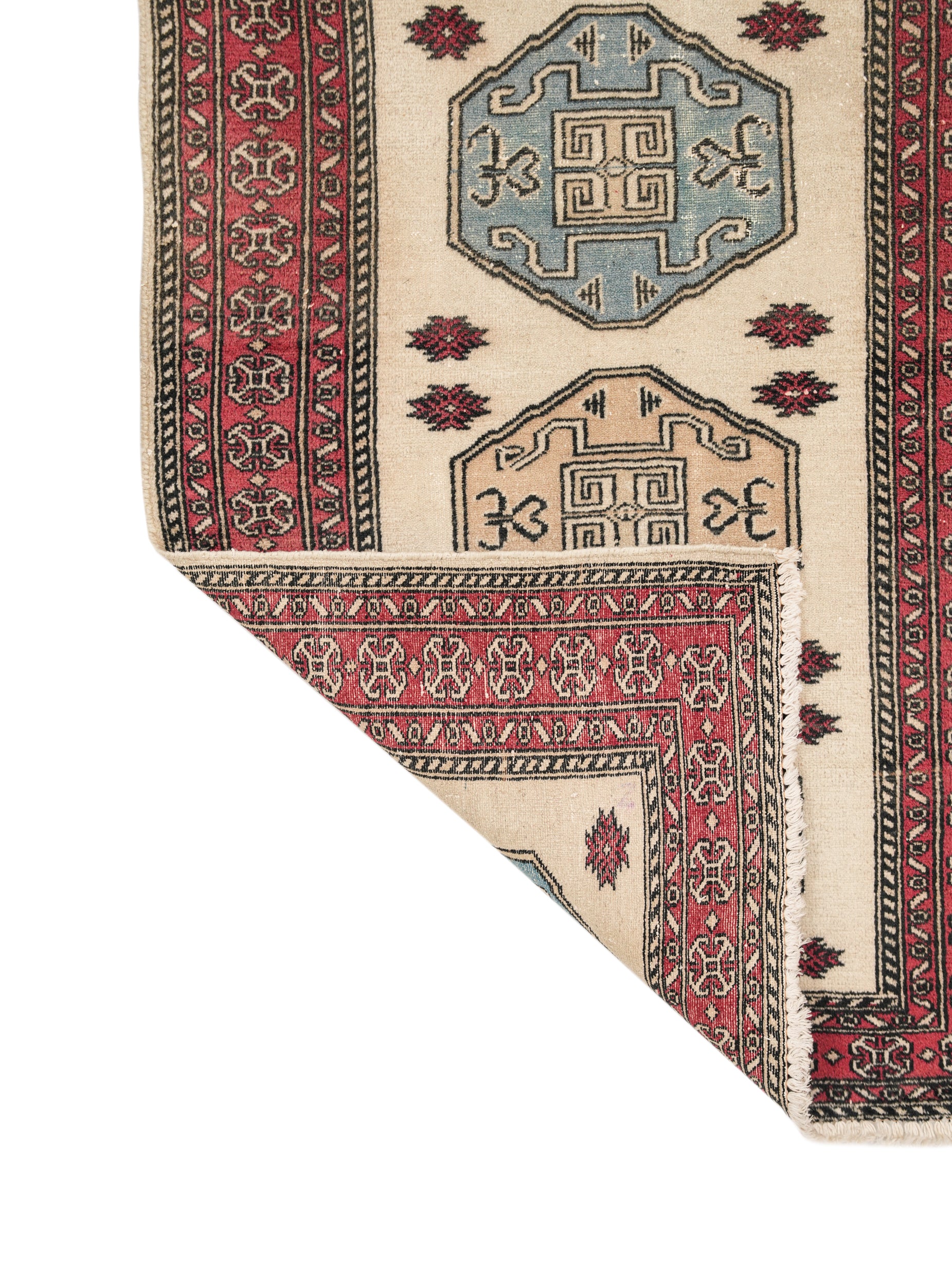 Vintage Pakistani kazak Rug 4'4" x 2'7"