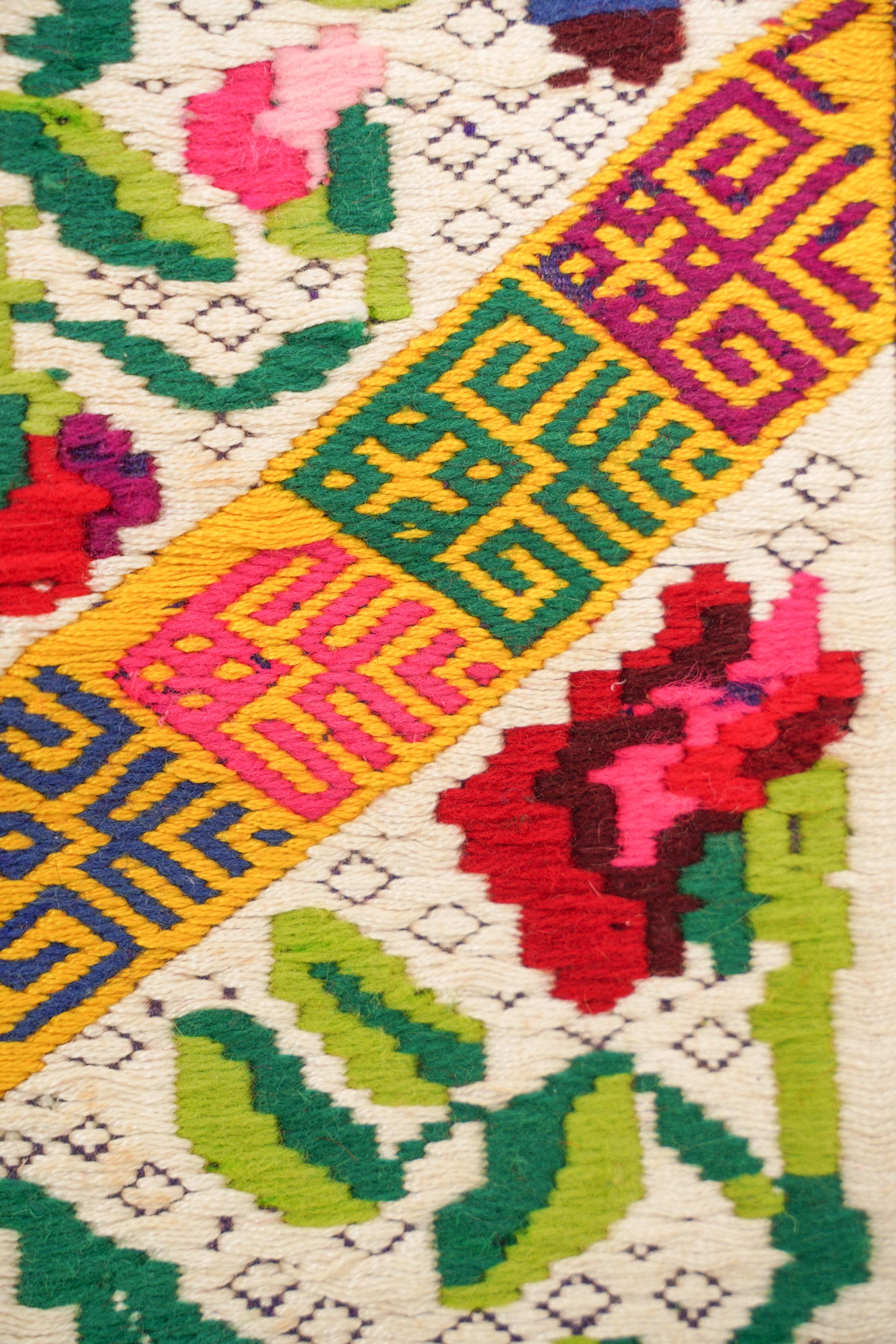 Vintage Patzun Guatemalan Textile 2'10" x 1'