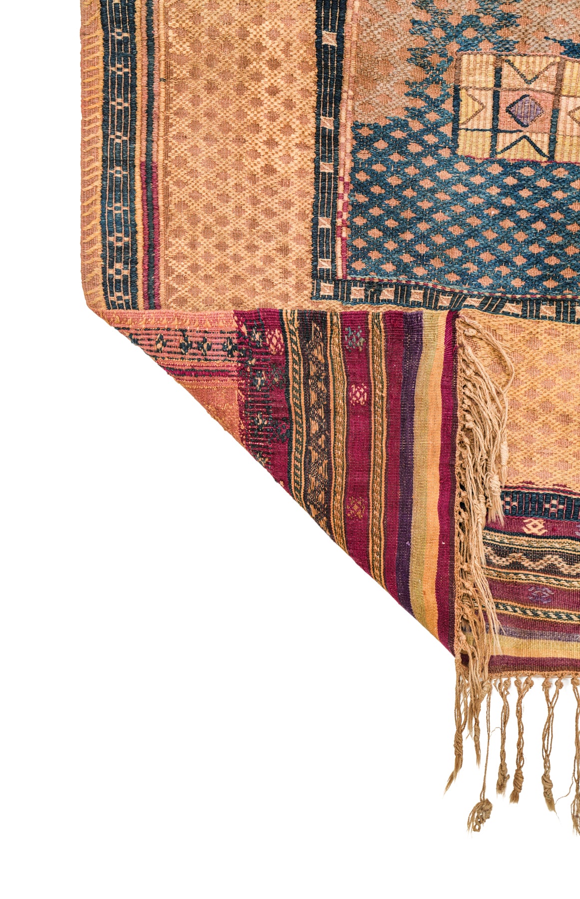 ANTIQUE TURKISH CECIM SOUMAK KILIM 5' x 4'2"