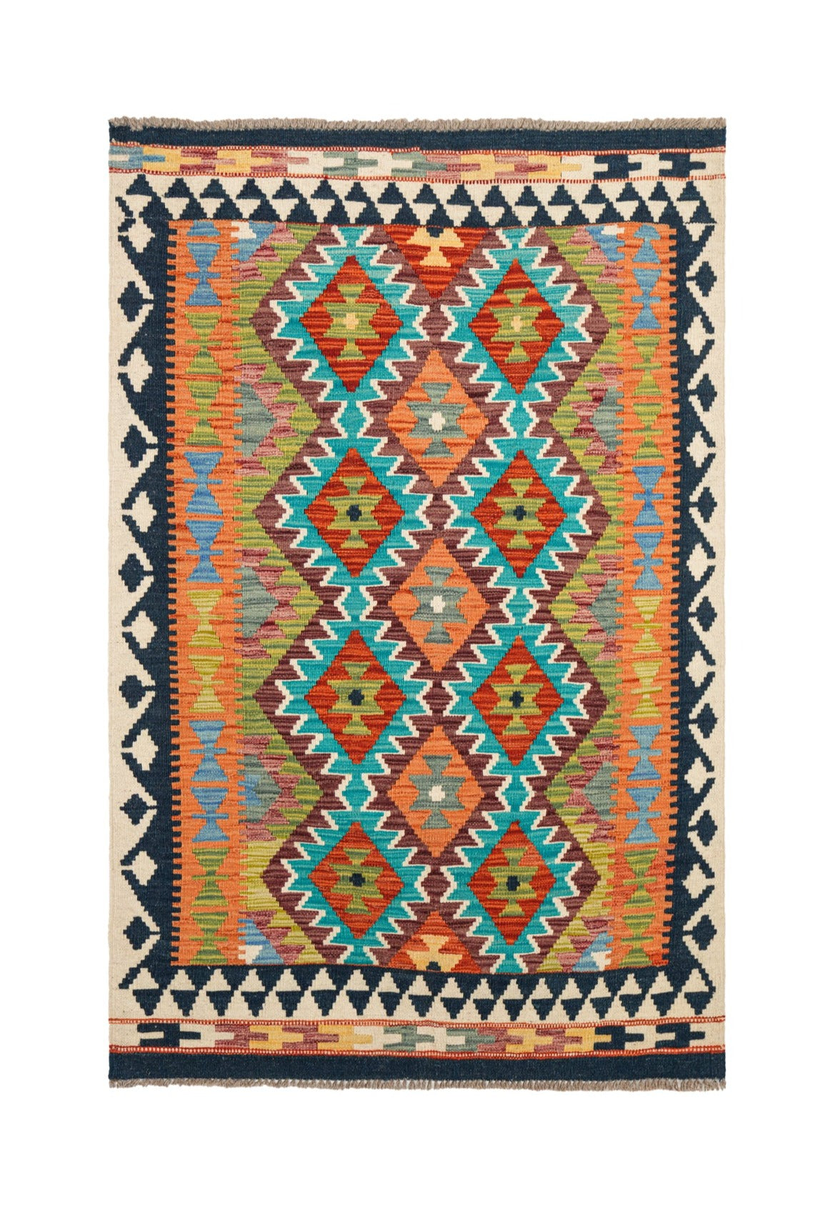 Modern Afghan SHIRVAN KILIM 5' x 3'4"