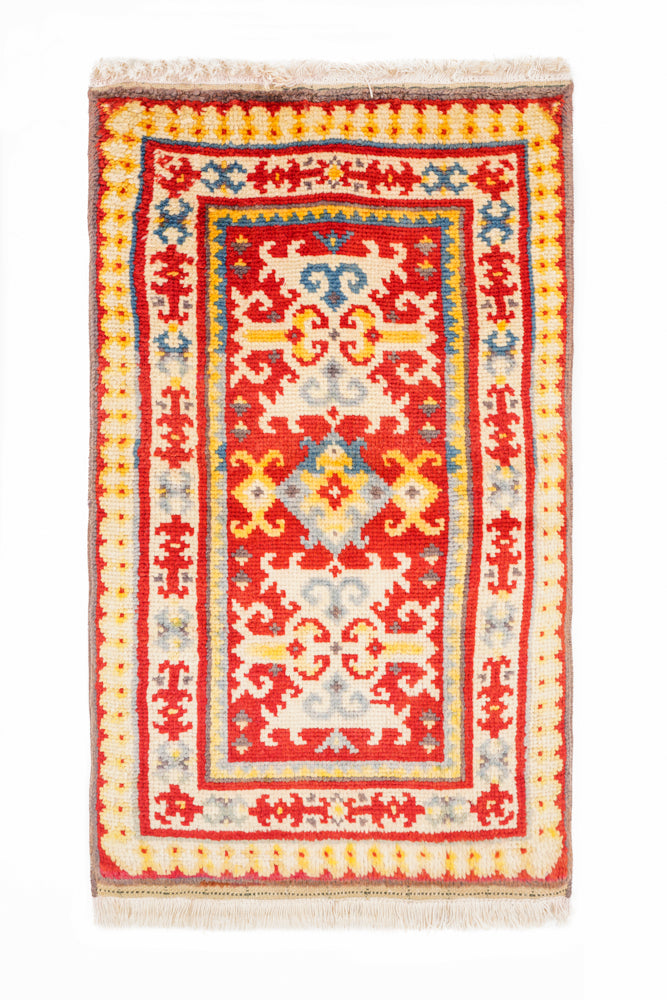 Vintage Turkish Tribal Rug 3'4" x 2'