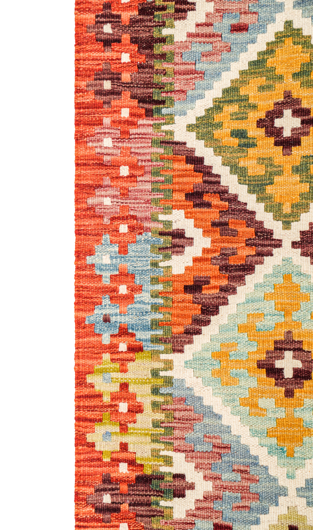 modern Afghan Anatolian kilim 4' x 2'10"