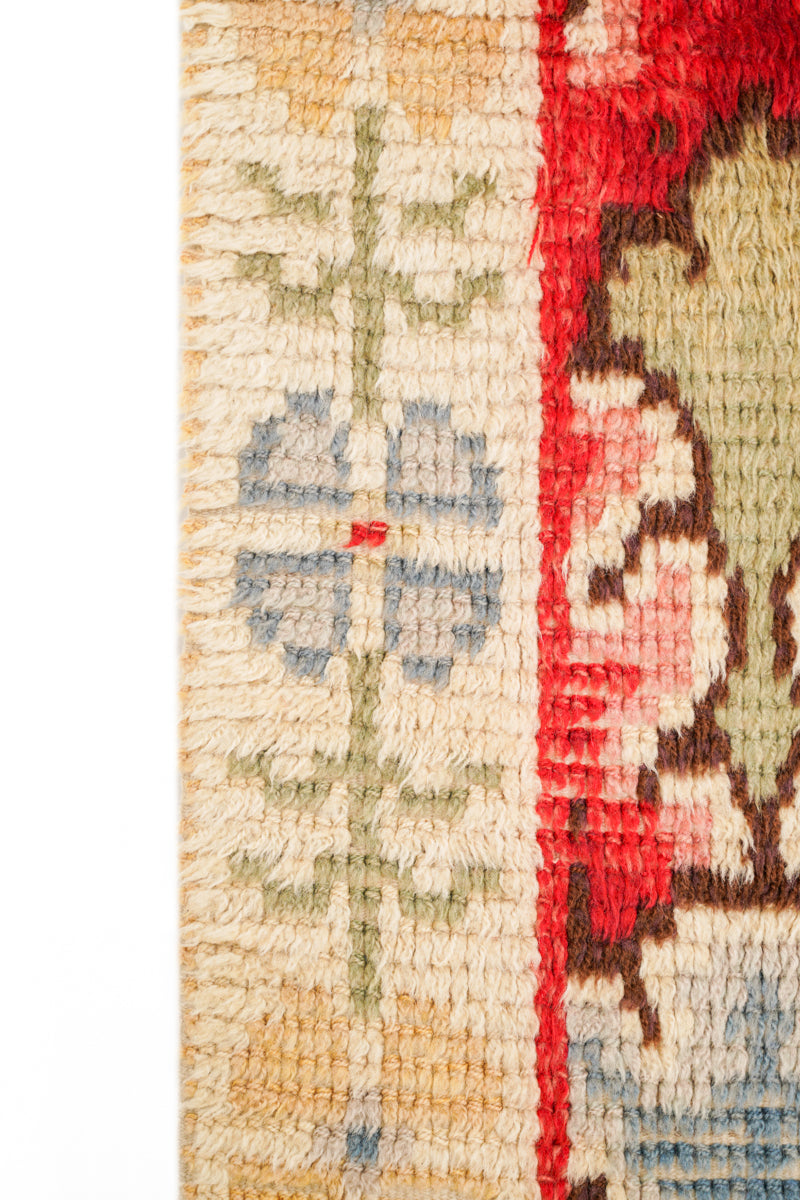 Vintage Scandinavian Rya Rug 6'5" x 3'5"