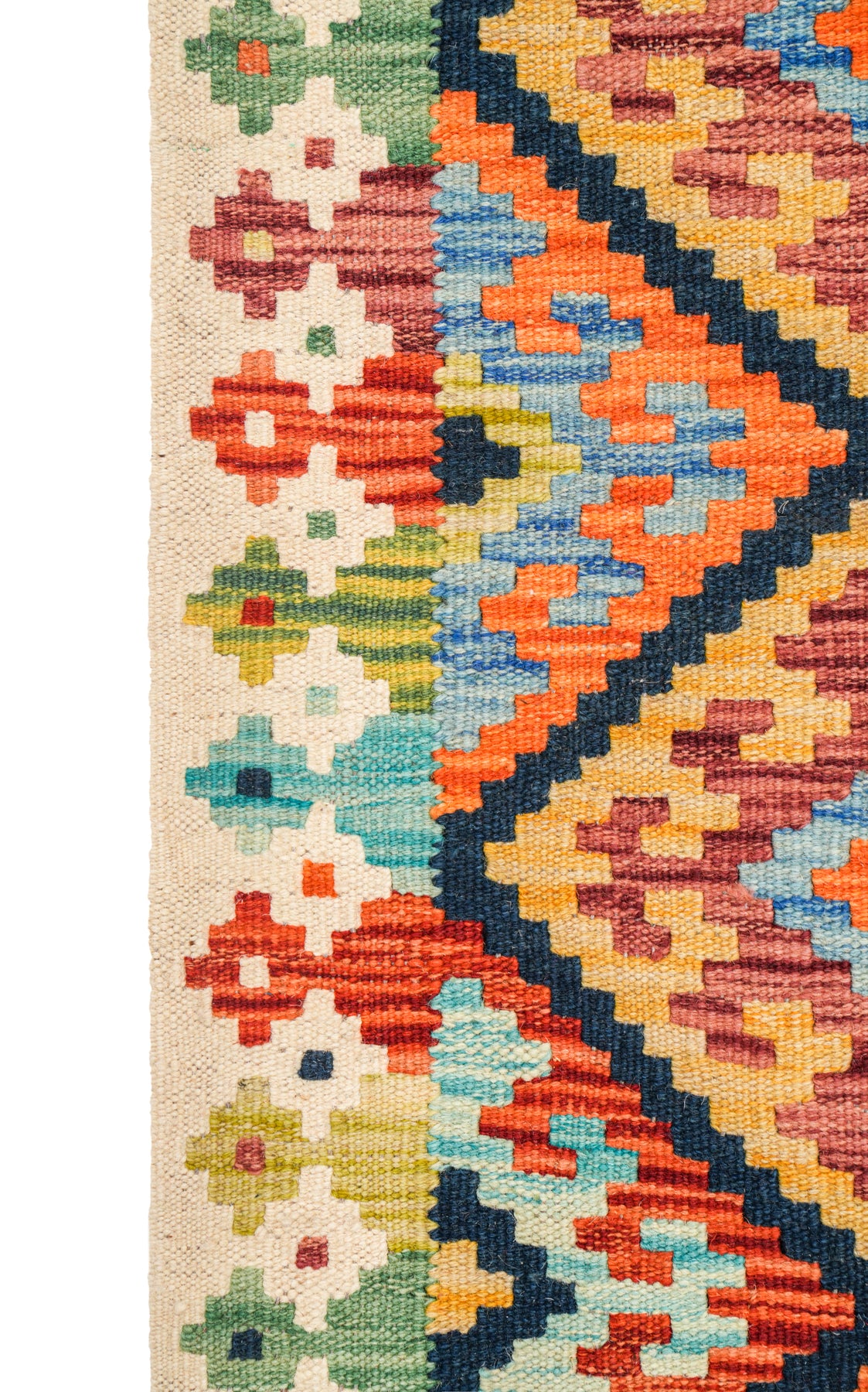 Modern Afghan Shirvan Kilim 4'2" x 3'