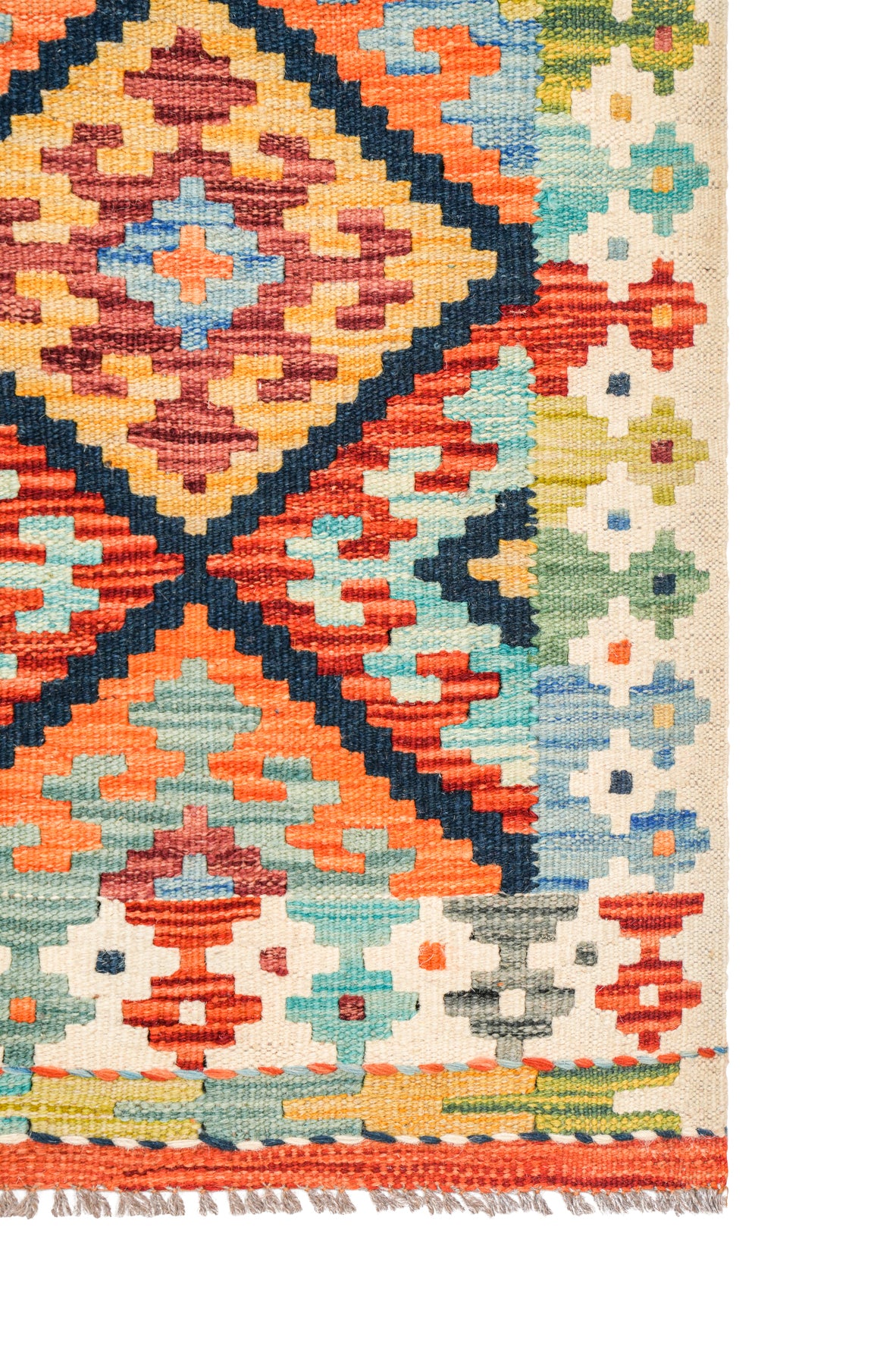 Modern Afghan Shirvan Kilim 4'2" x 3'