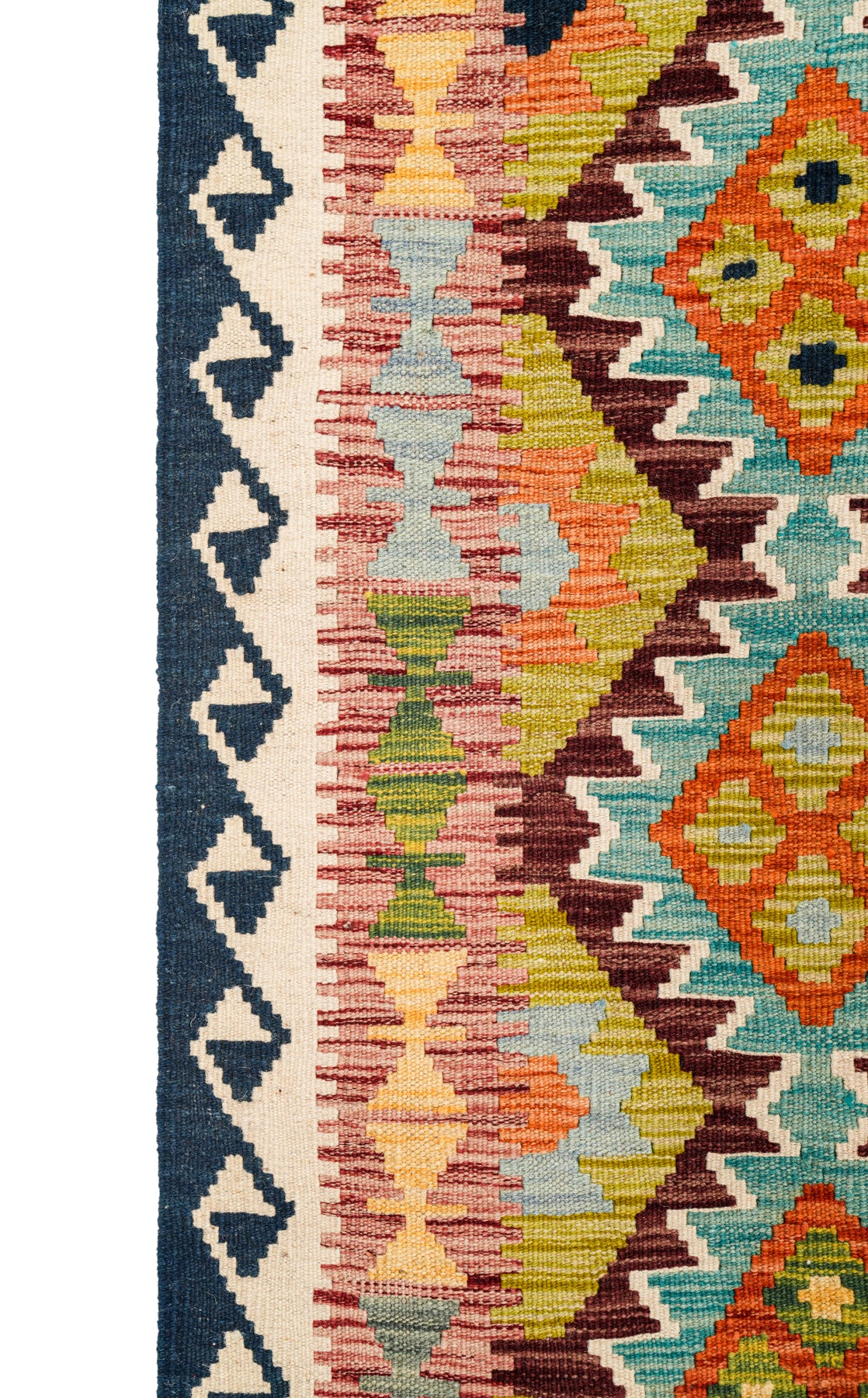 Modern Afghan Shirvan Kilim 5' x 3'5"