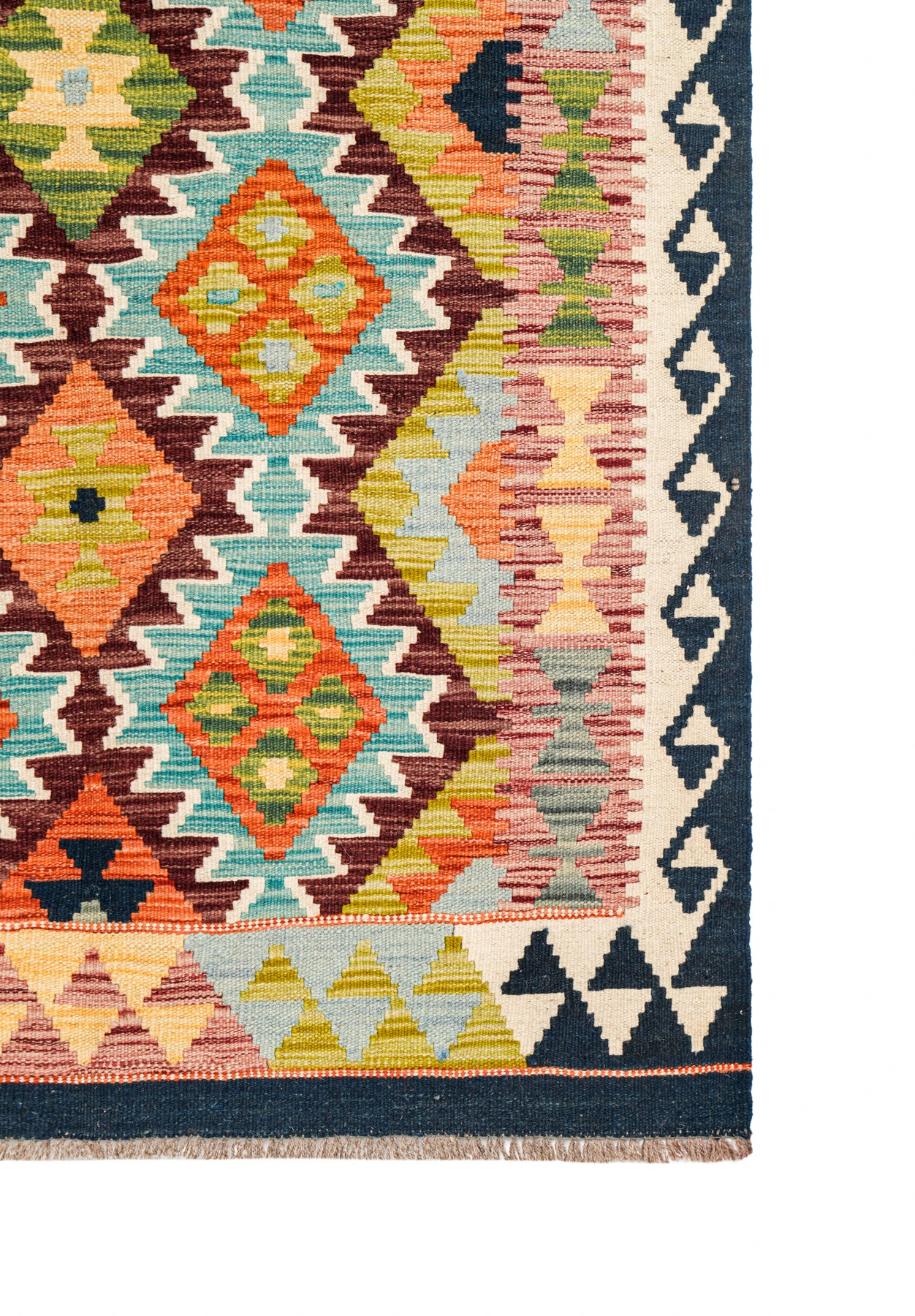 Modern Afghan Shirvan Kilim 5' x 3'5"