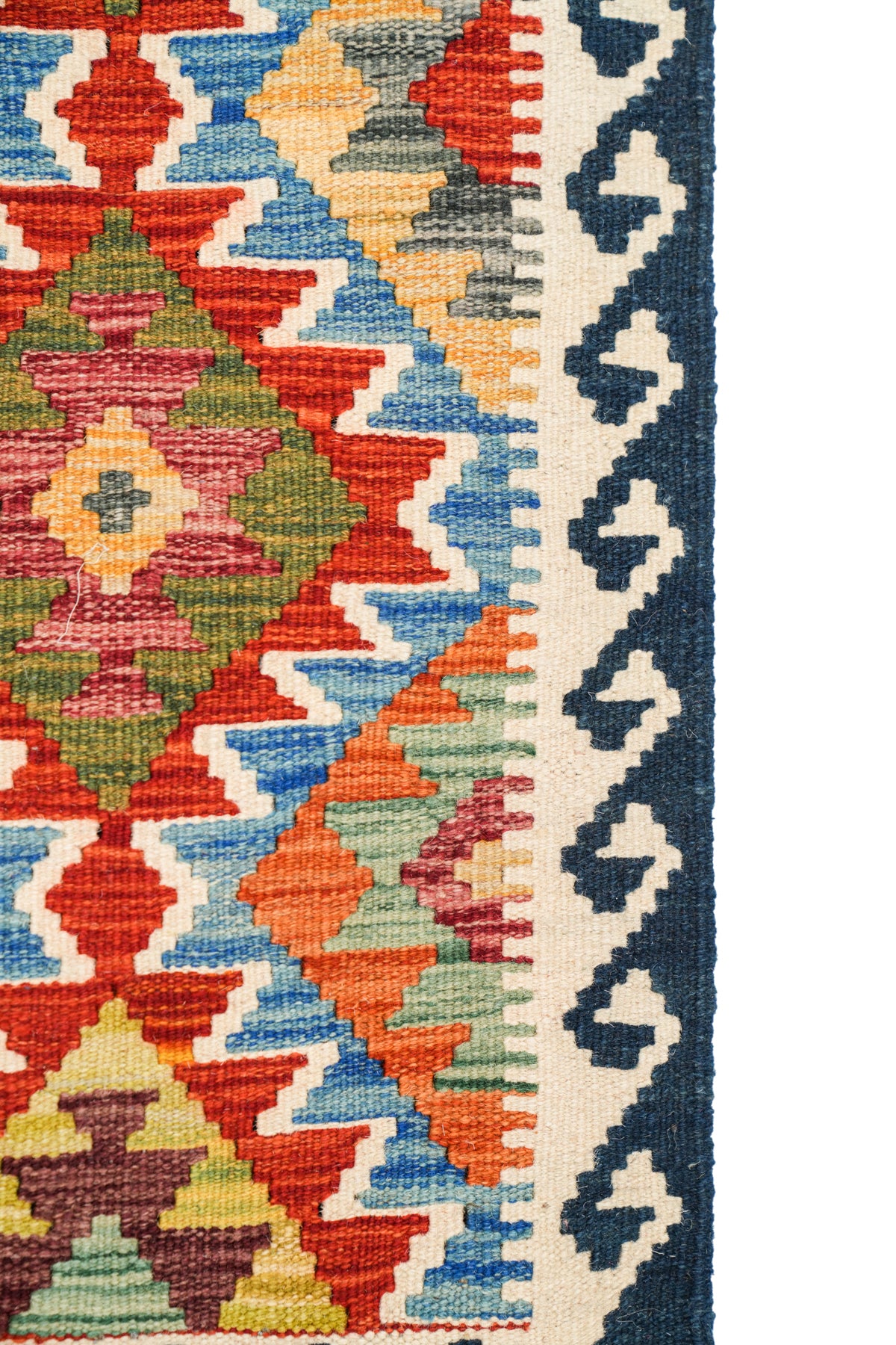 Modern Afghan Kazak Kilim 4'2" x 2'9"