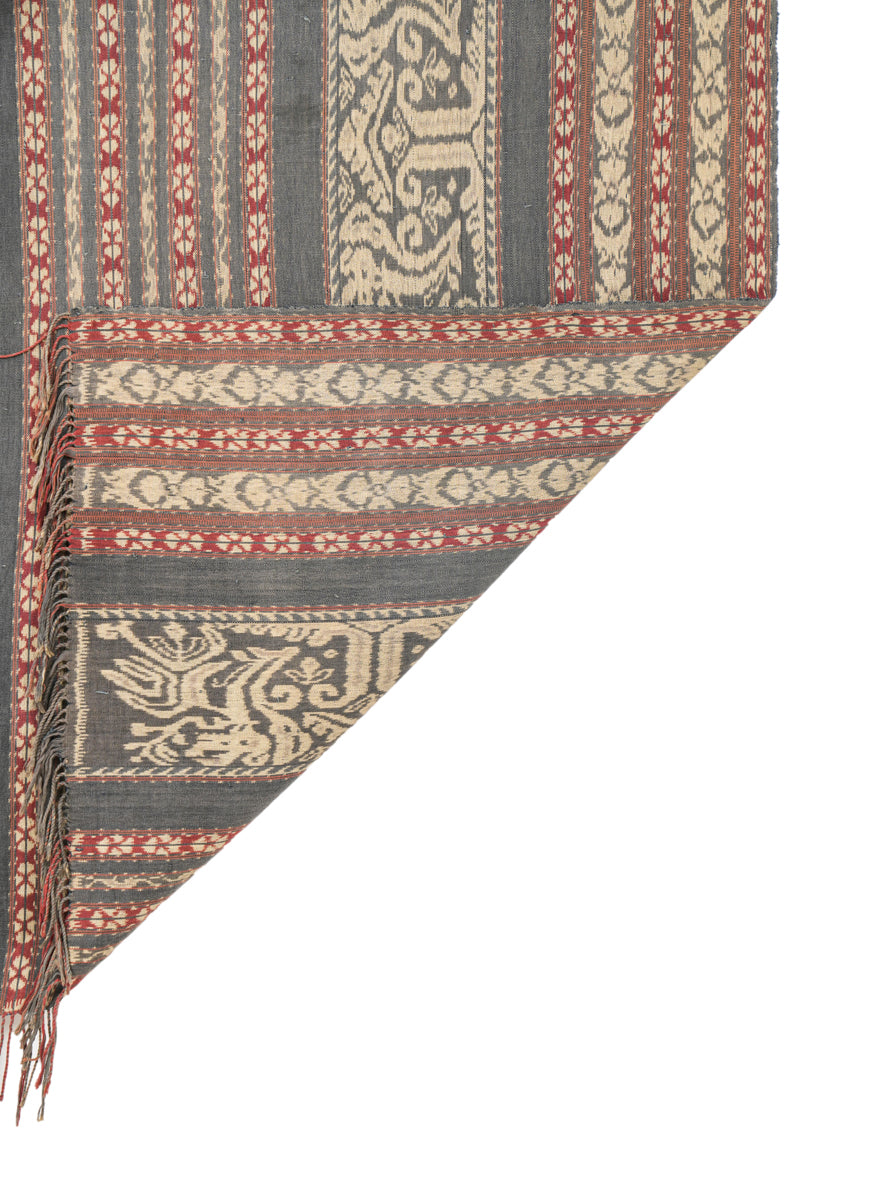 Vintage Indonesian Ikat Textile 7' x 3'10"