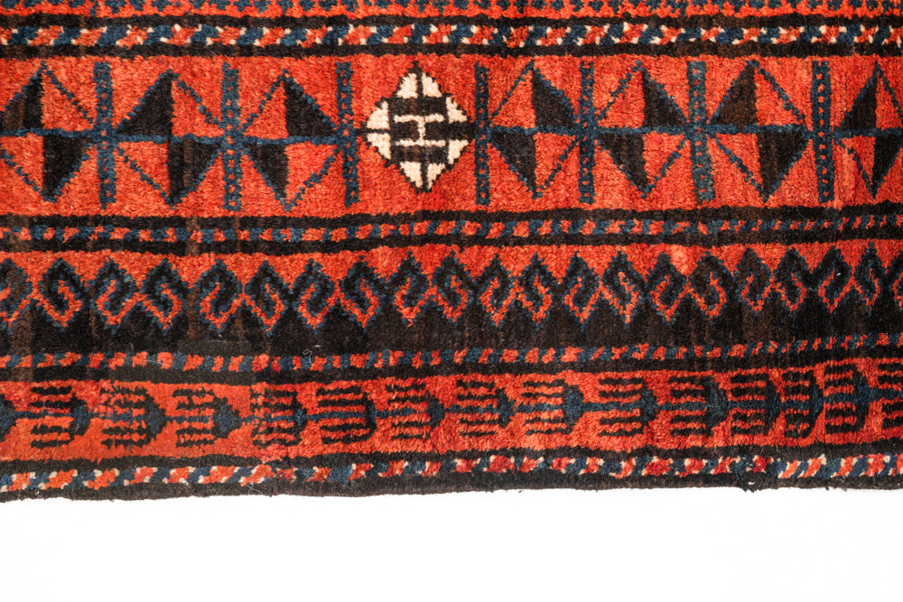 Antique Baloch Tribal Rug 10'1" x 4'8"