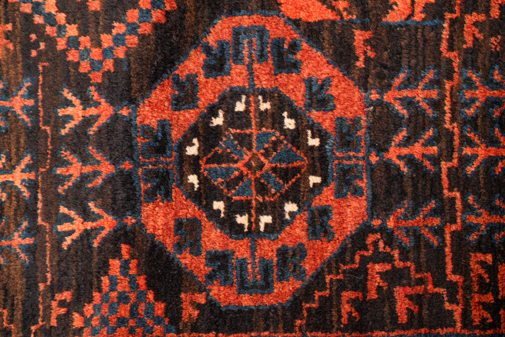 Antique Baloch Tribal Rug 10'1" x 4'8"