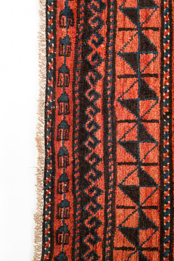Antique Baloch Tribal Rug 10'1" x 4'8"