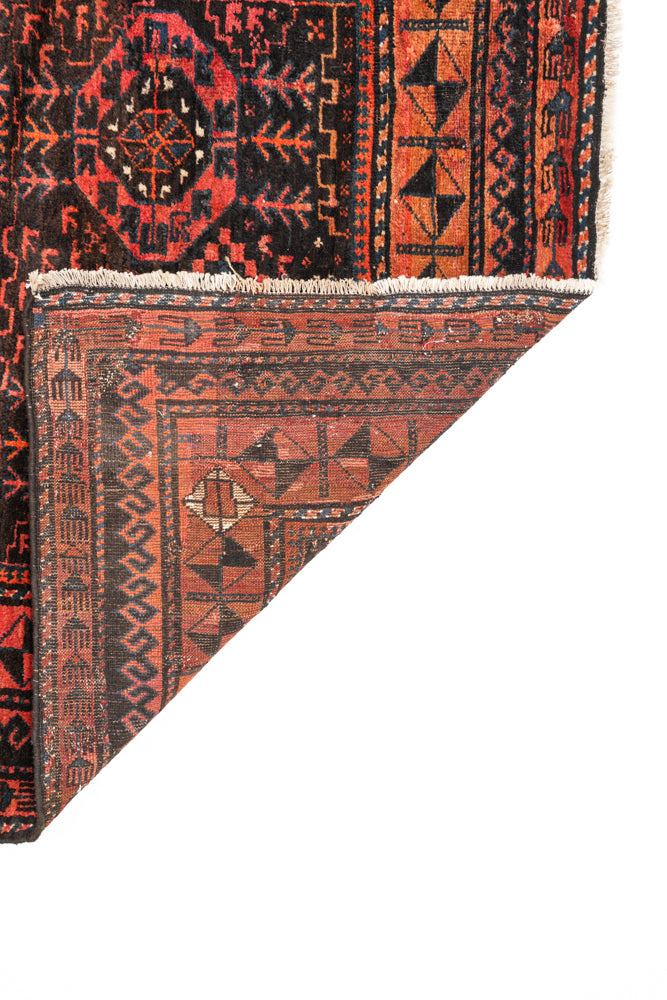 Antique Baloch Tribal Rug 10'1" x 4'8"