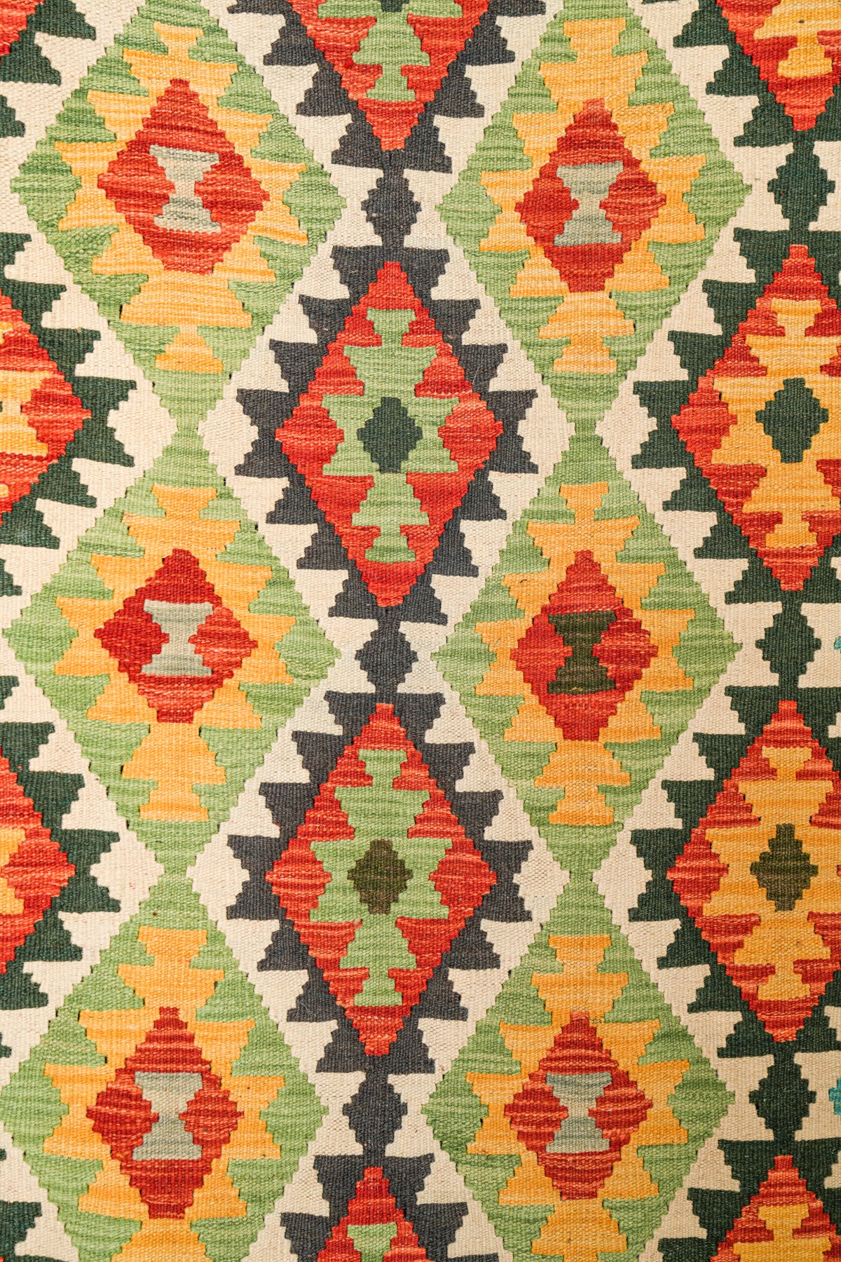 Modern Afghan Kazak Kilim 6'5" x 5'
