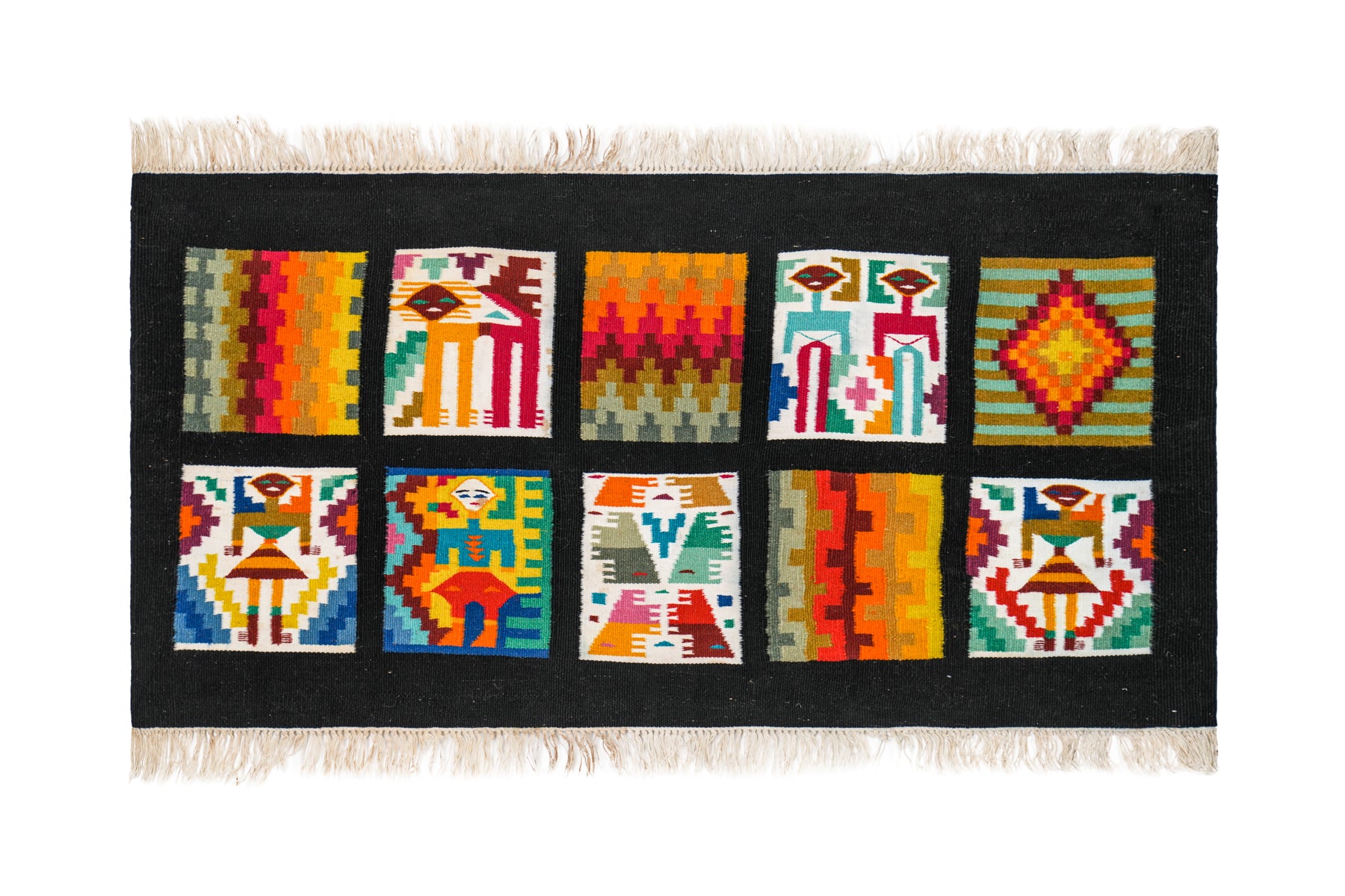 VINTAGE TUNISIAN GUFSA KILIM 3'9" x 1'6"