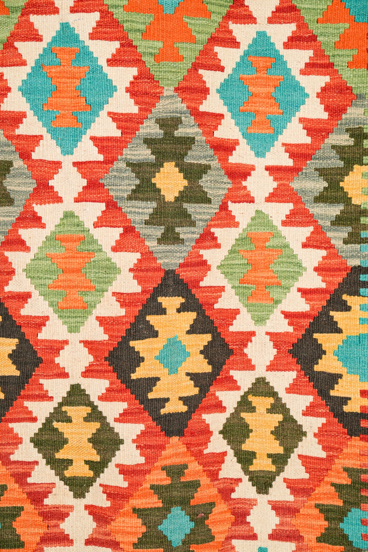 Modern Afghan Anatolian kilim 6'4" x 5'