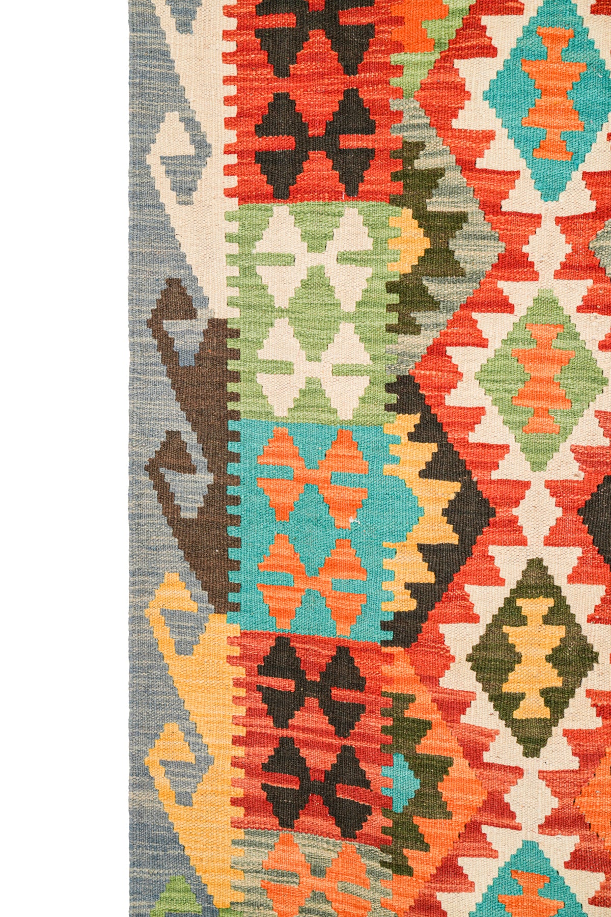 Modern Afghan Anatolian kilim 6'4" x 5'