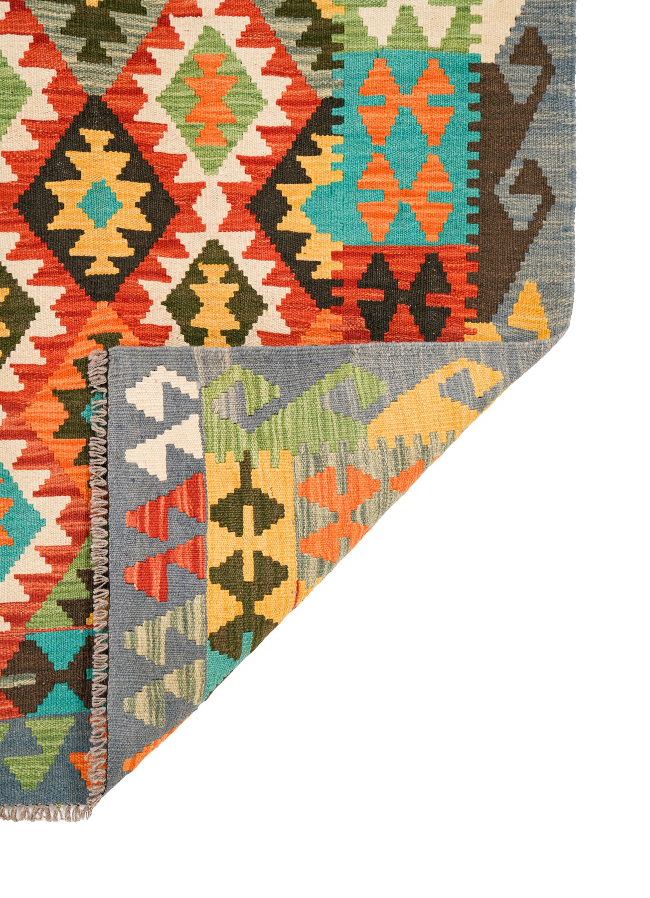 Modern Afghan Anatolian kilim 6'4" x 5'