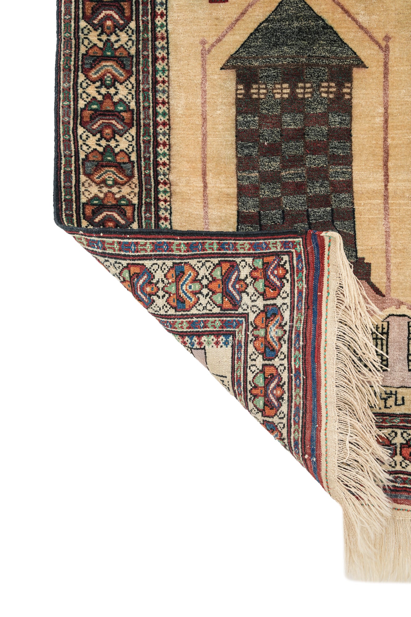 Vintage Baloch Rug 3'4" x 2'4"