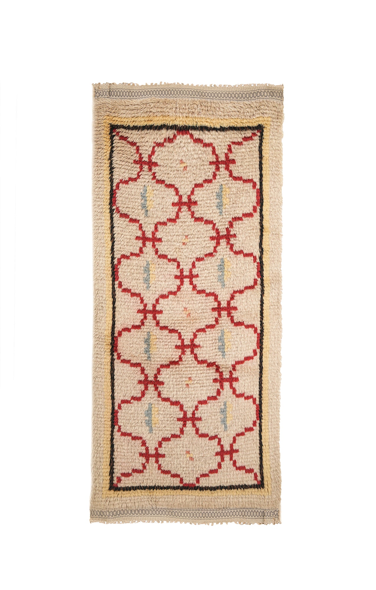 Vintage Scandinavian Rya Rug 4'1" x 2'10"