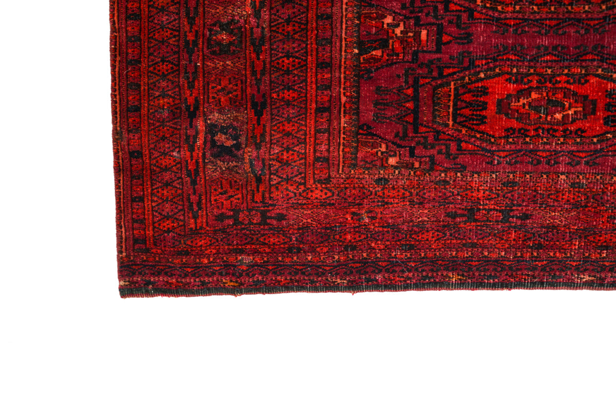 Antique Turkoman Solar Juval Rug 5'1" x 2'2"