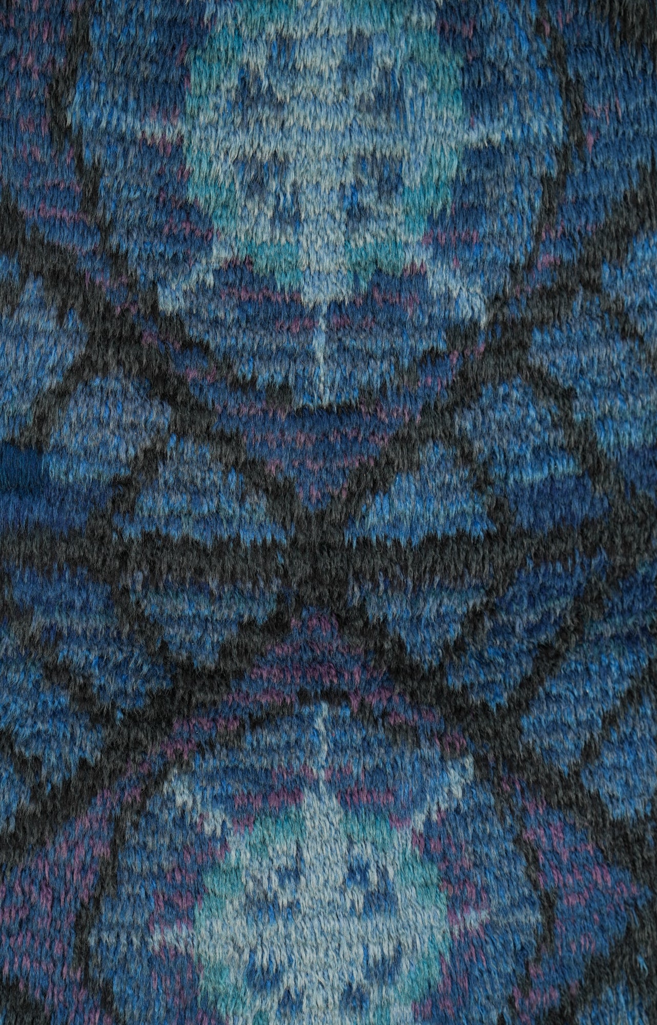 Vintage Scandinavian Rya Rug 2'10" x 1'8"