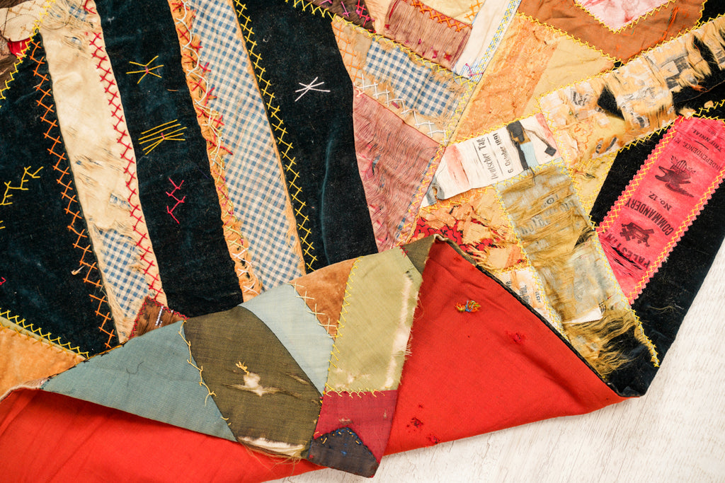 Handmade deals Crazy Quilt