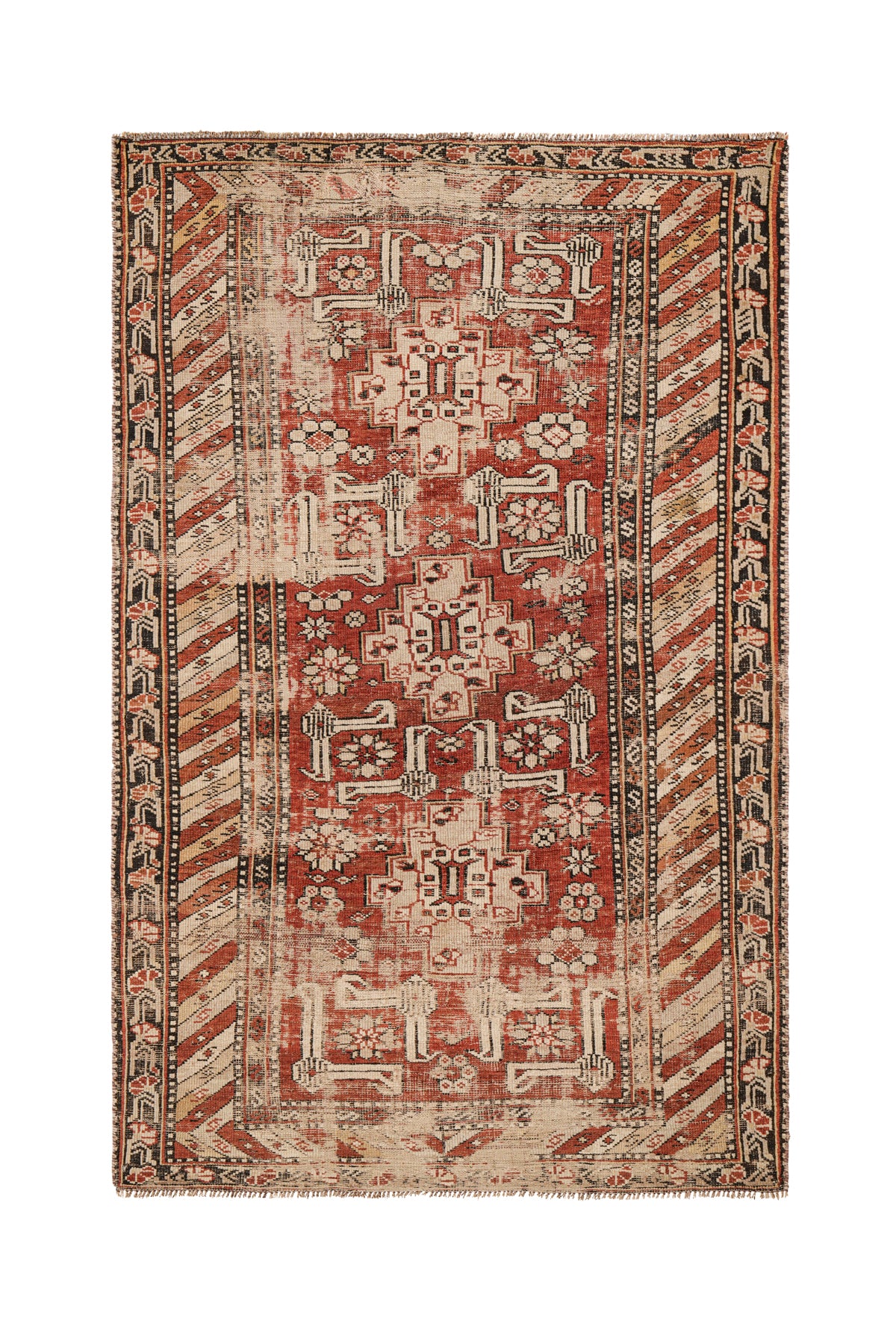 Antique Caucasian Kuba Rug 5'2" x 3'5"
