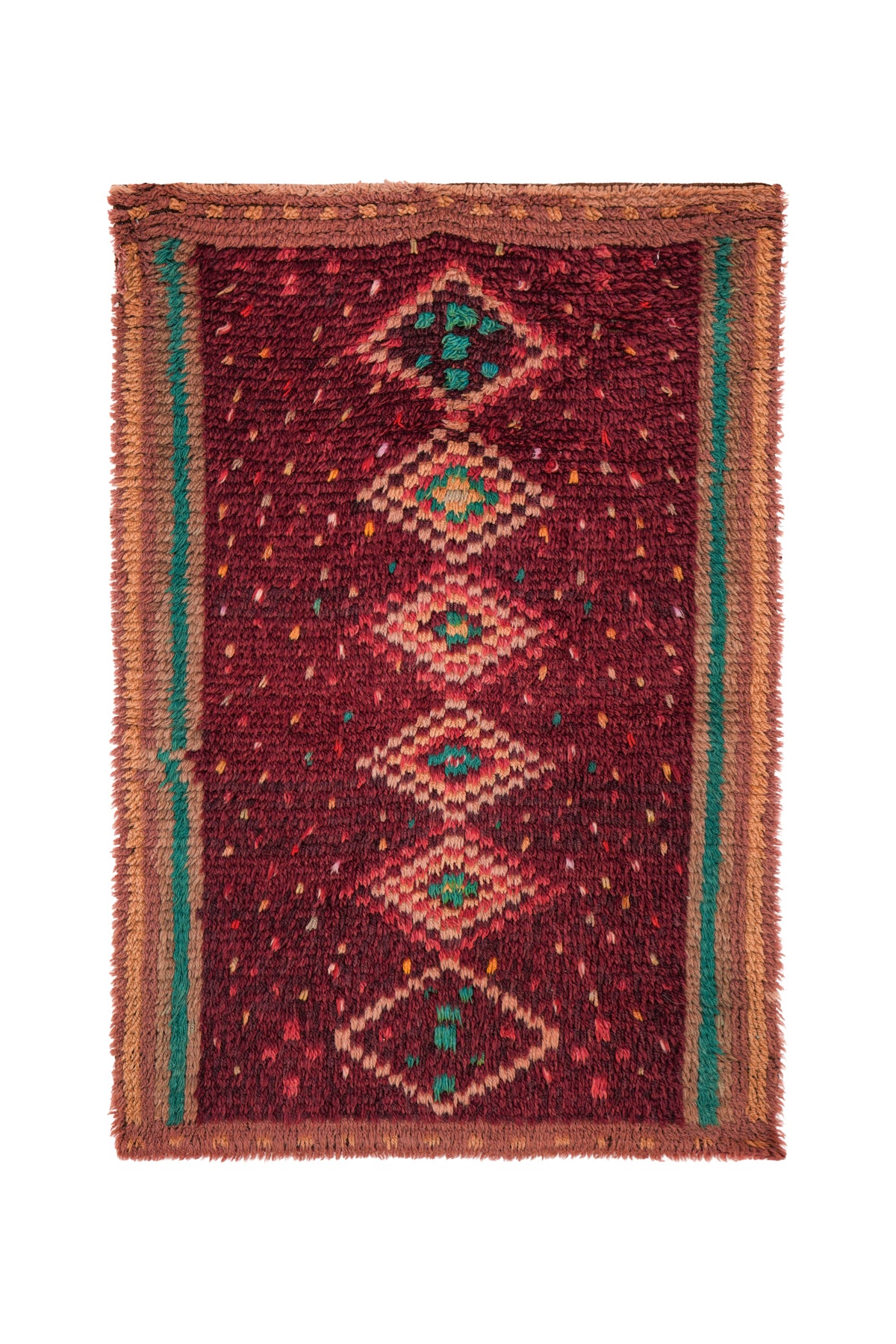 VINTAGE SWEDISH RYA RUG 3'9" x 2'9"