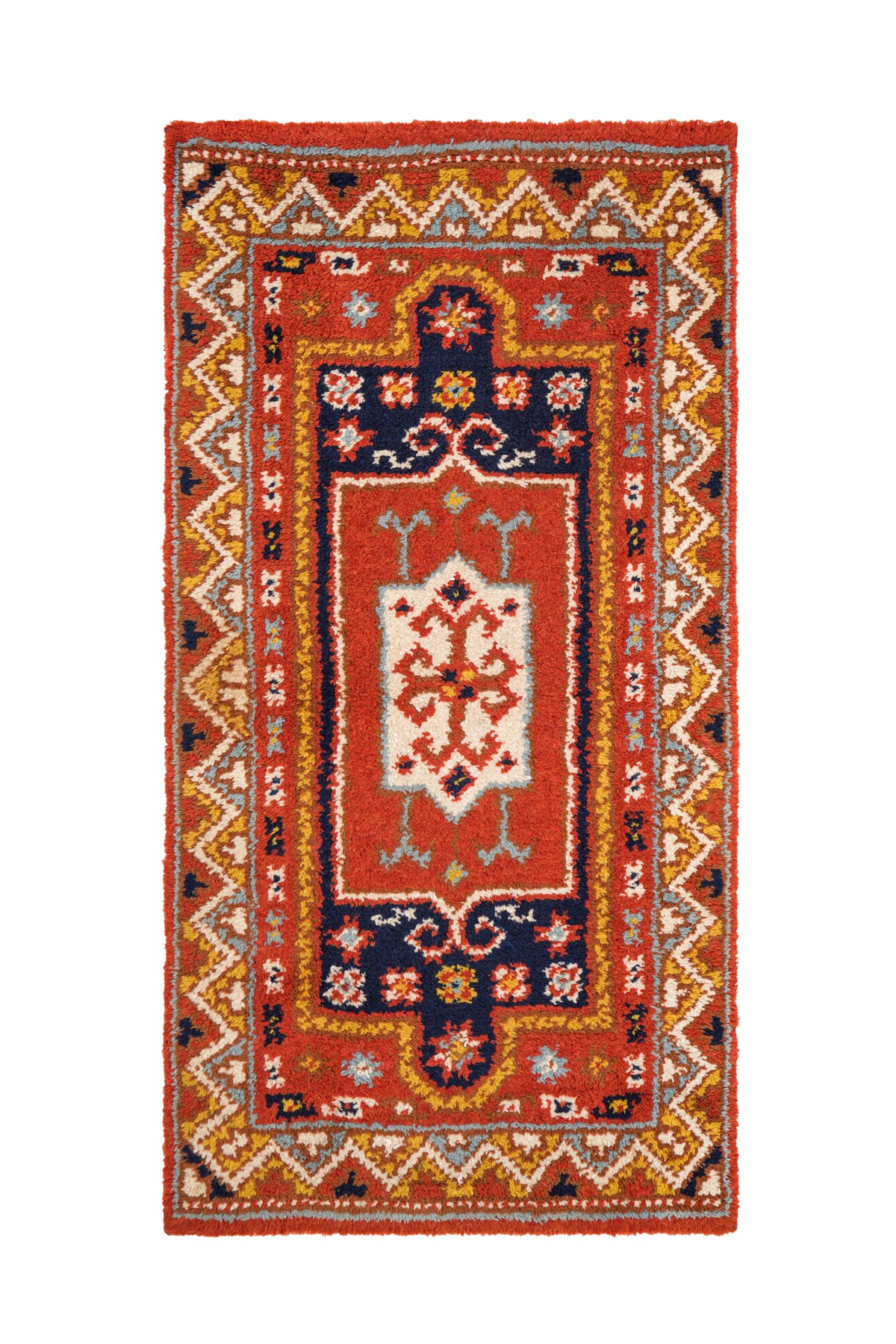 Vintage Tunisian Tribal Rug 5'8" x 3'