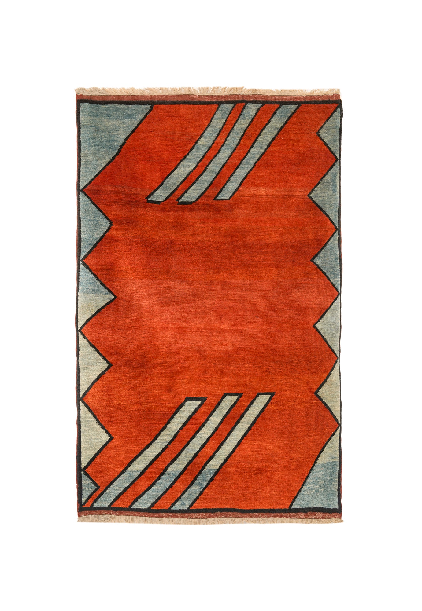 Vintage Turkish ART DECO Rug 6'2" x 4'