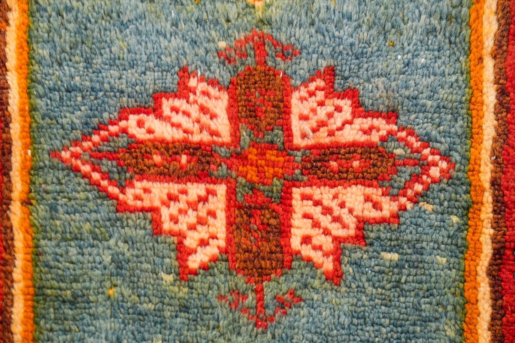 Vintage Moroccan High Atlas Berber Rug 4'10" x 2'