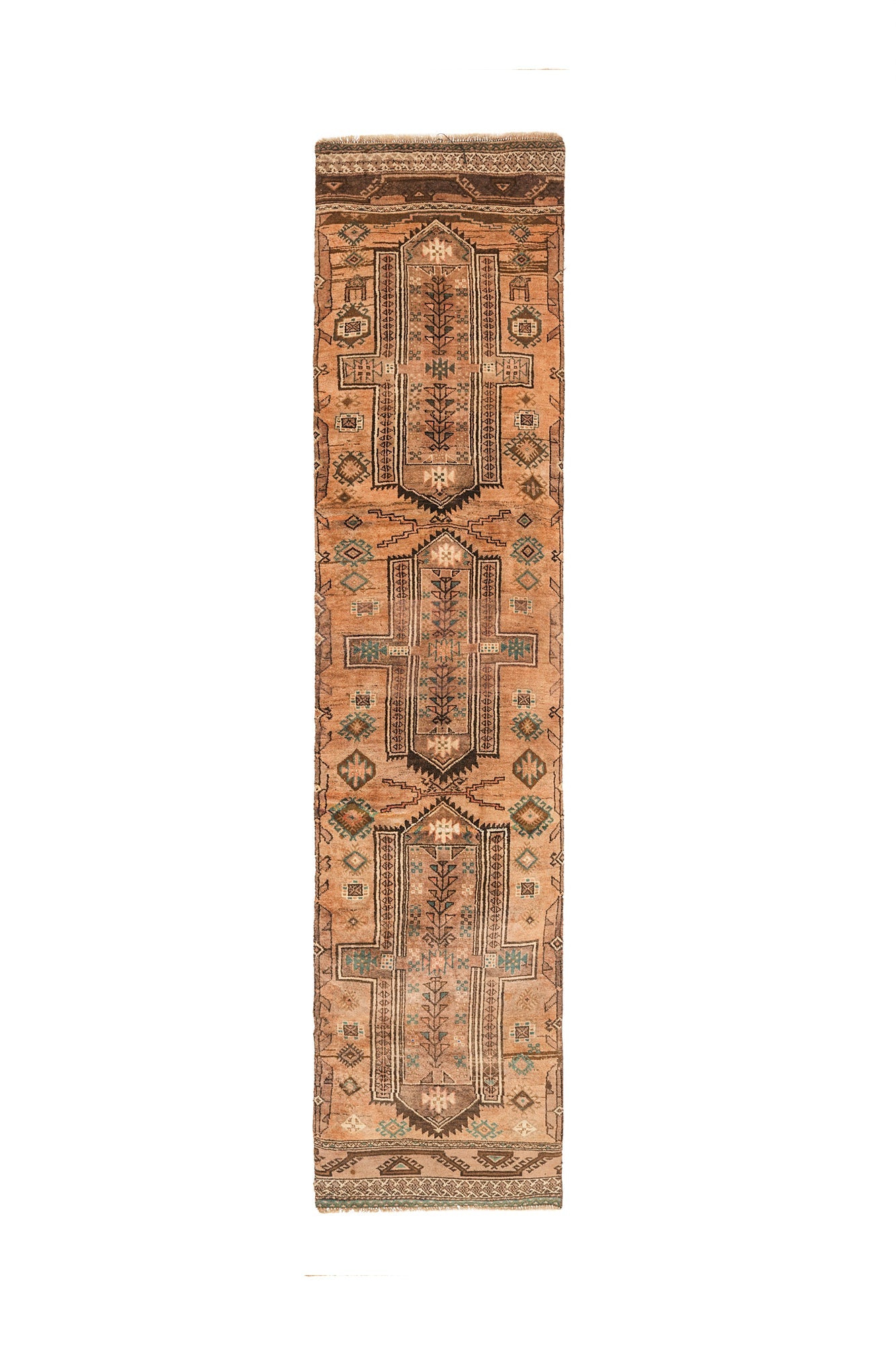 Vintage Baloch Skinny Runner Rug 9' x 2'