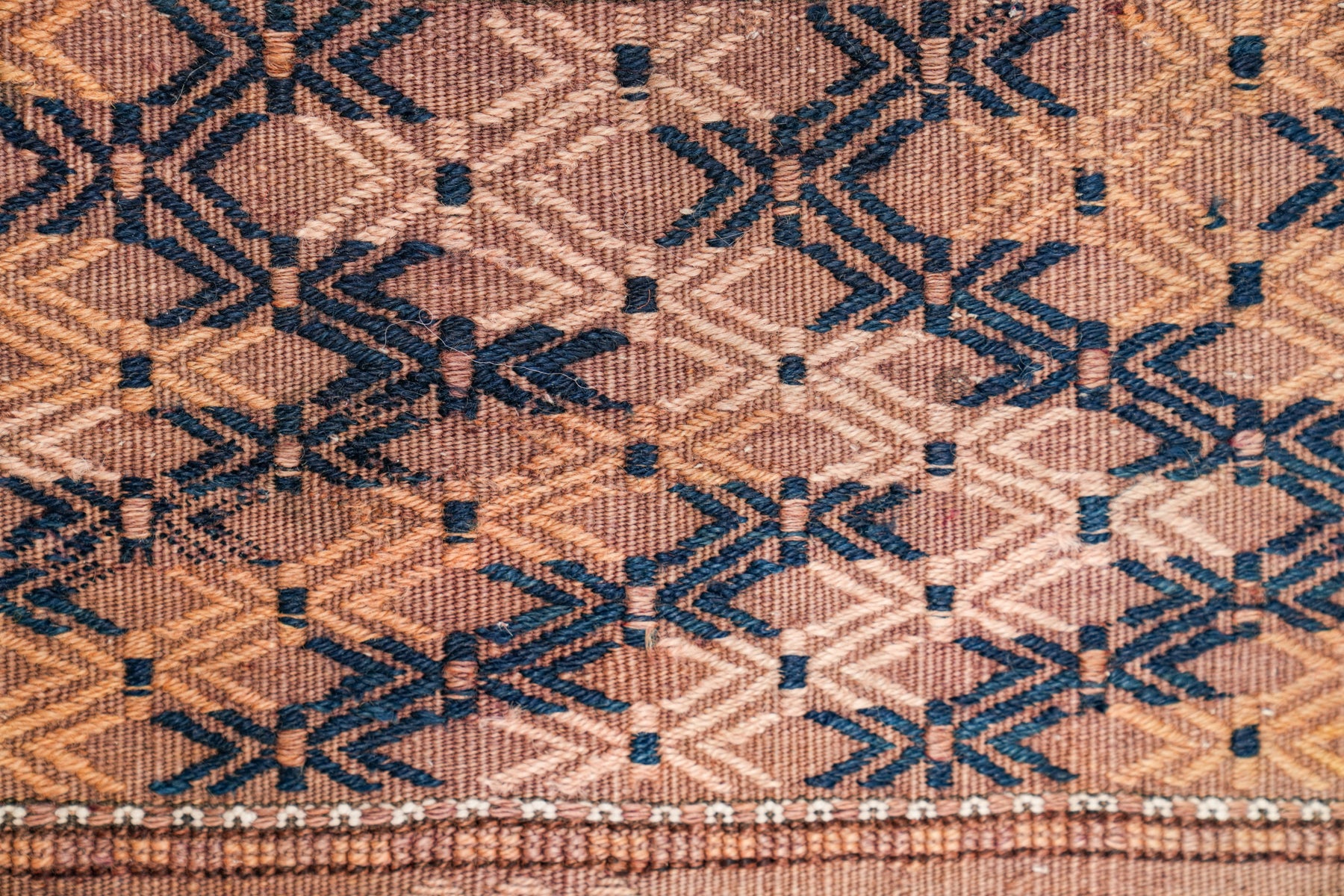 Antique Turkmen Tekke Torba Kilim 2'10" x 9"