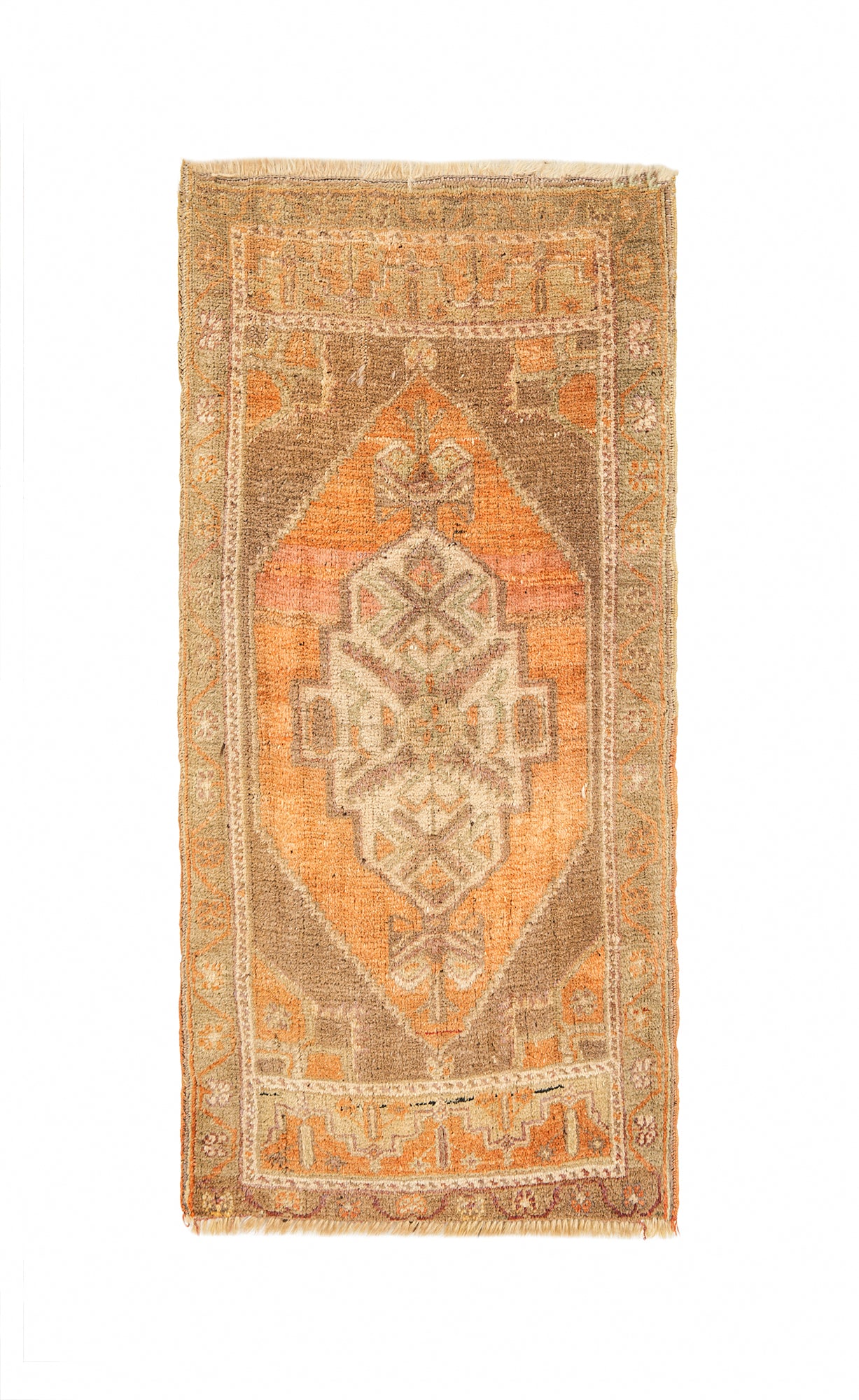 Vintage Turkish Rug 3'7" x 1'9"