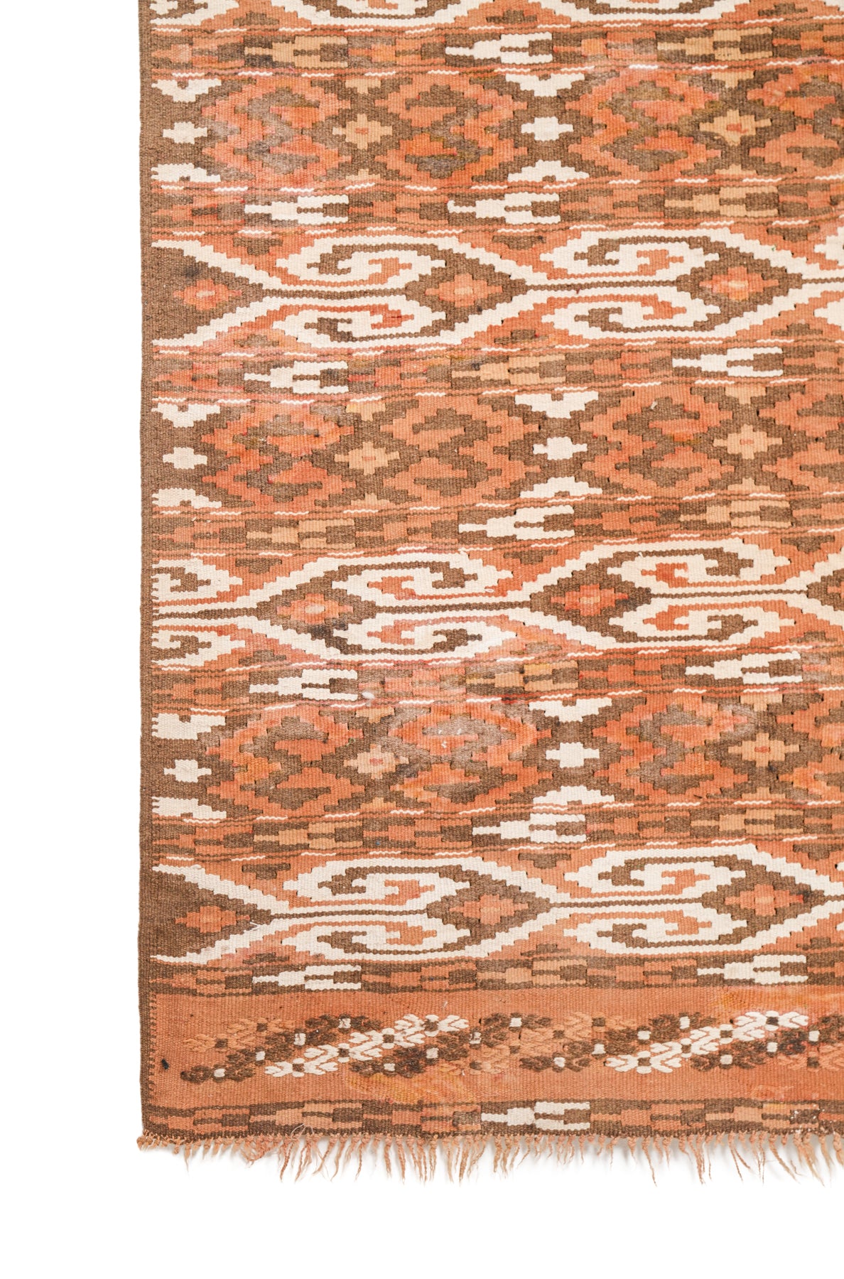 Vintage Turkmen Soumak Kilim 7'4" x 4'3"