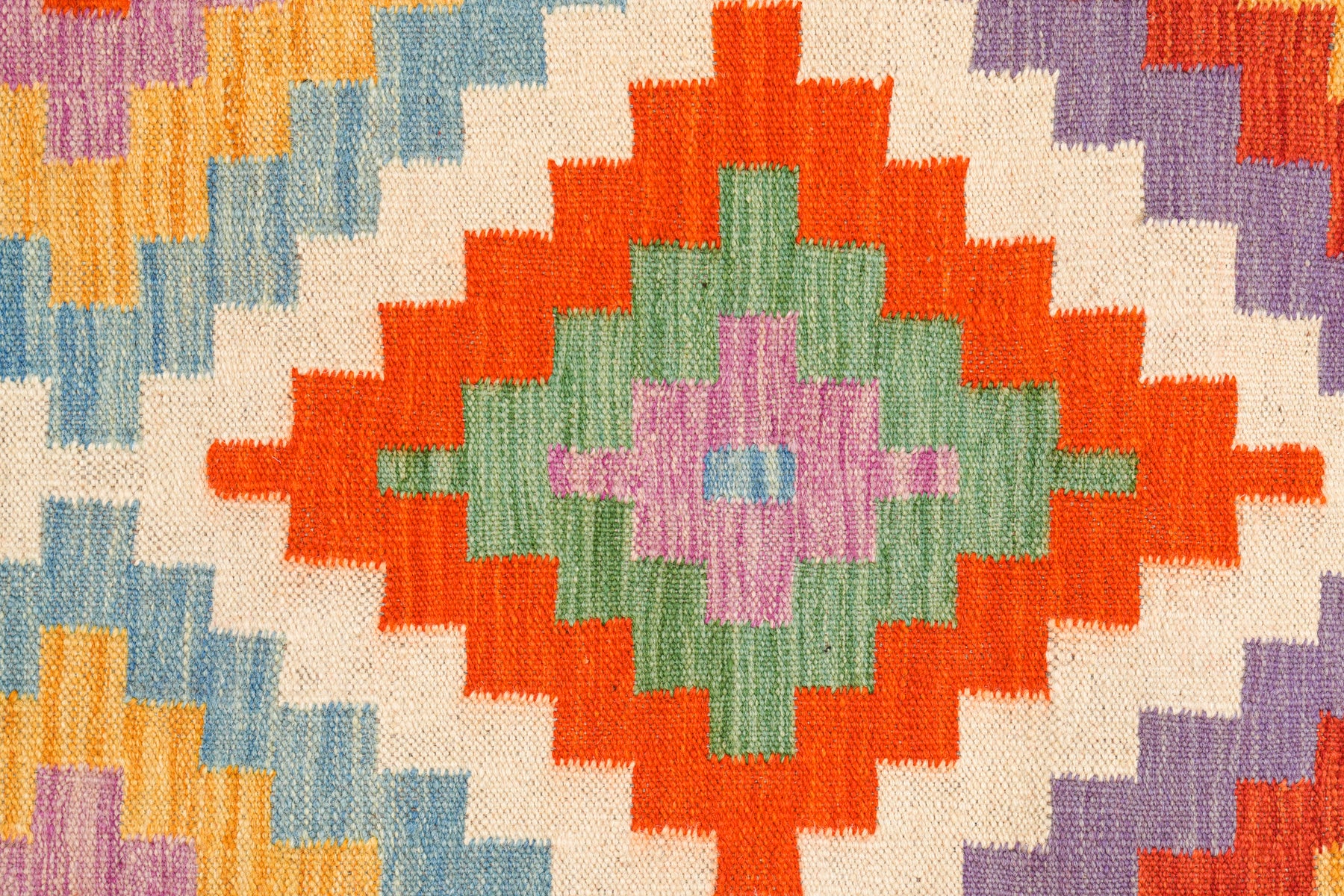 Modern Shirvan Hallway kilim 12'10" x 2'10"