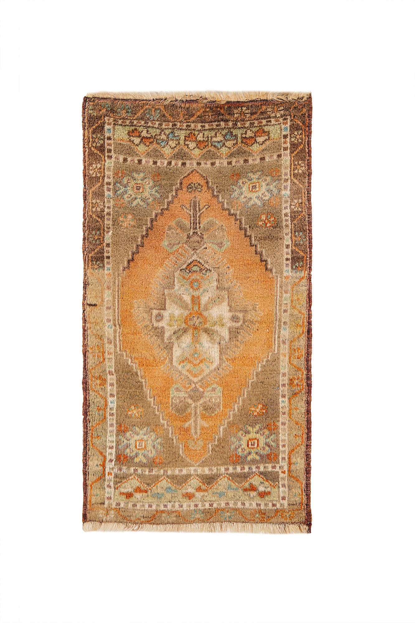 Vintage Turkish Rug 3'1" x 1'8"