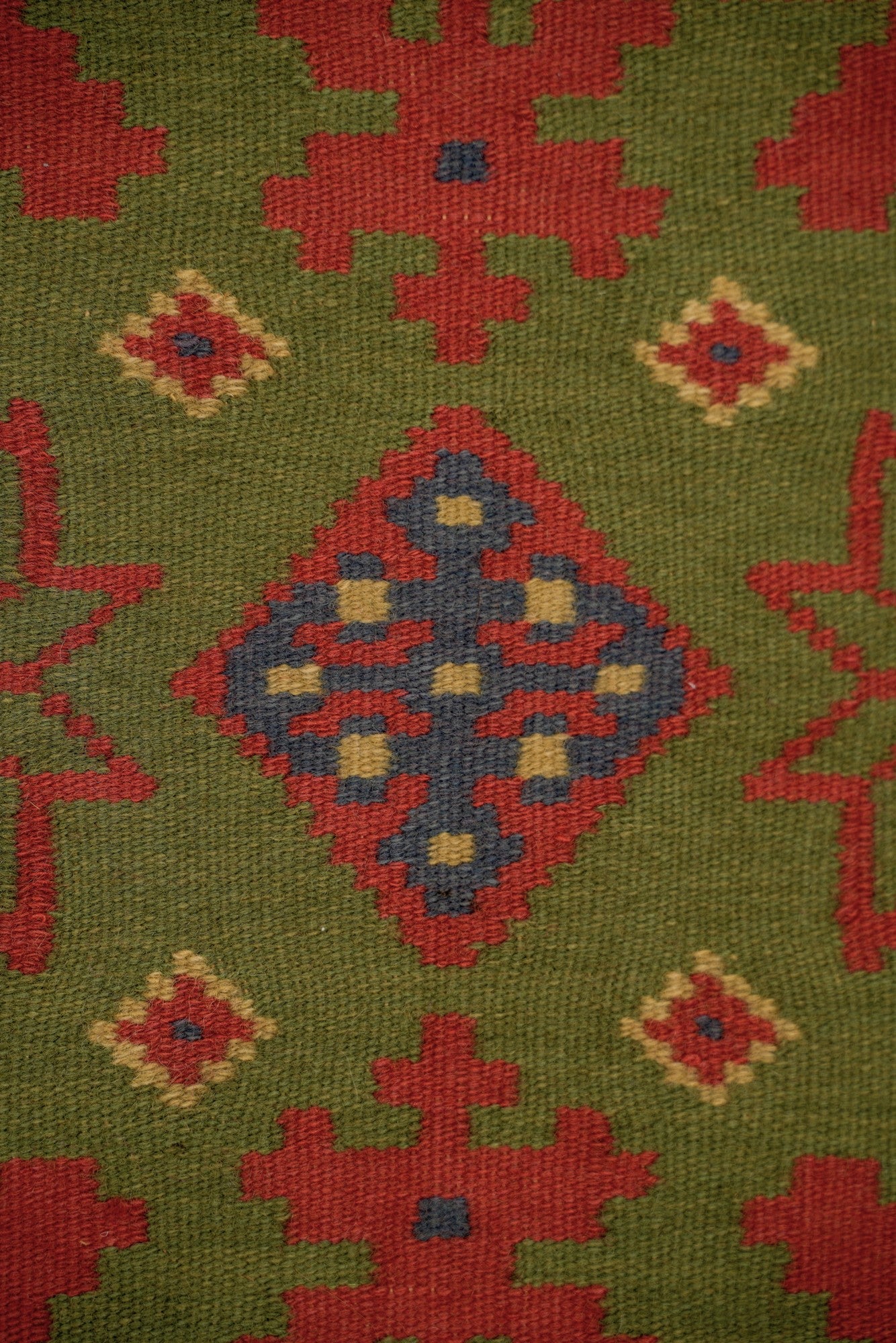 Antique Swedish Rolakan Tapestry 3'9" x 1'9"