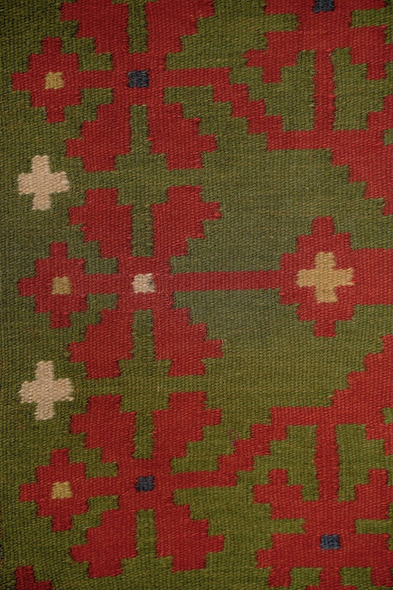 Antique Swedish Rolakan Tapestry 3'9" x 1'9"