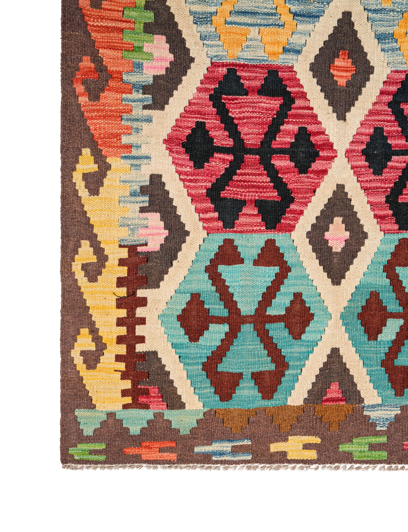 Modern Anatolian hallway Kilim 10' x 3'