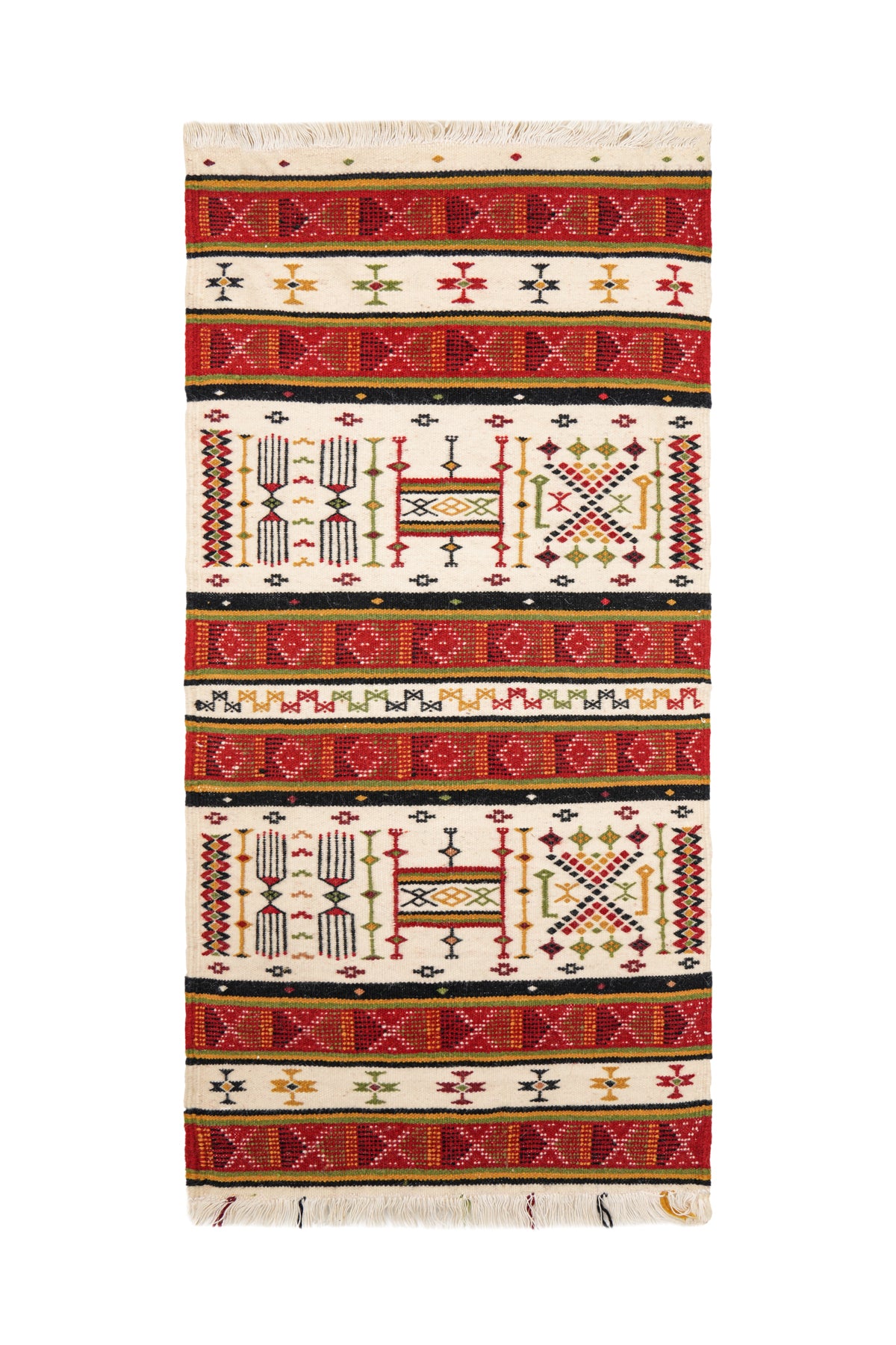 Vintage Algerian Berber Kilim 3' x 1'6"