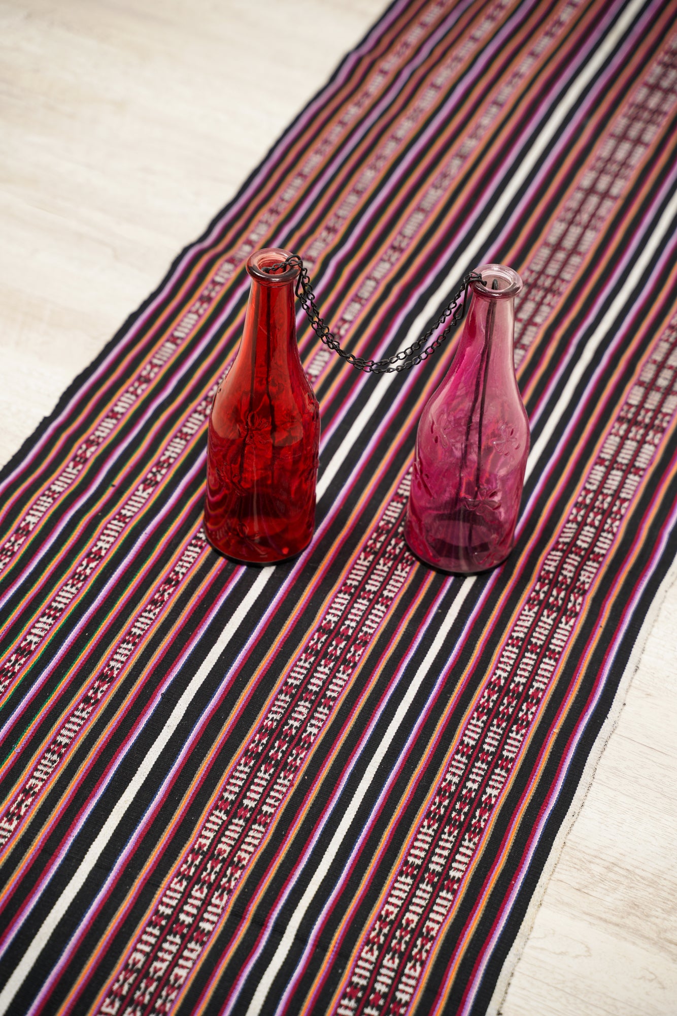 Vintage Bhutanese Cotton Textile 7' x 1'5"