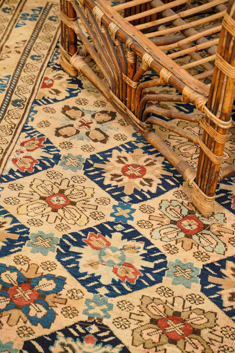 Antique Caucasian Shirvan Hallway Rug 10'6" x 3'7"