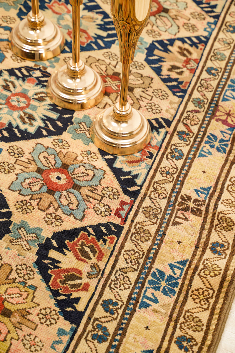 Antique Caucasian Shirvan Hallway Rug 10'6" x 3'7"