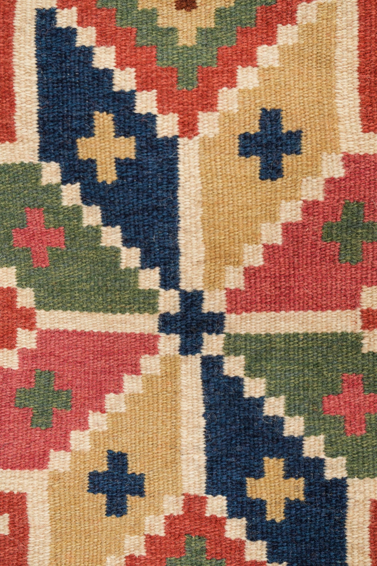 Vintage Swedish Textile 1'6" x 1'5"