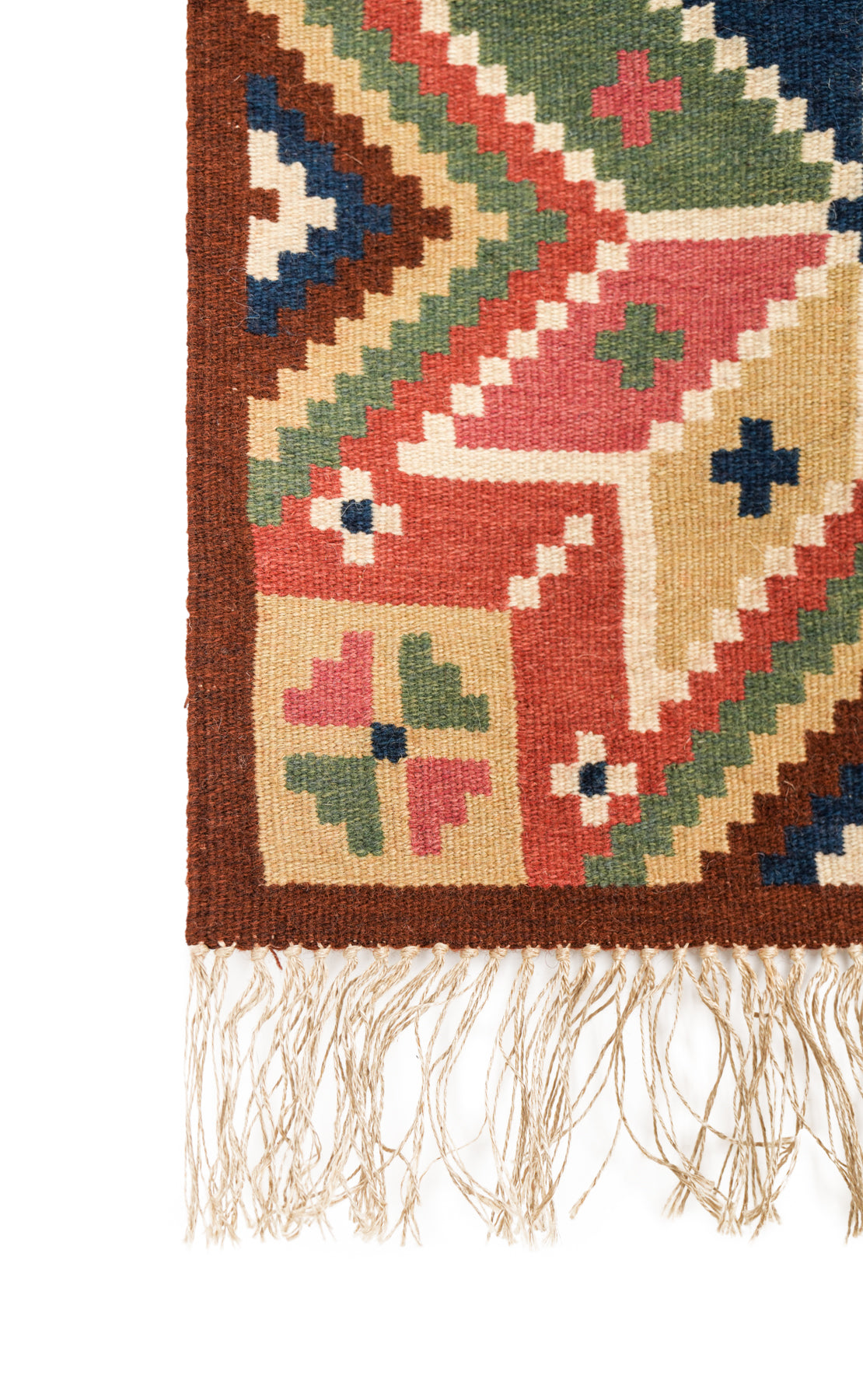 Vintage Swedish Textile 1'6" x 1'5"