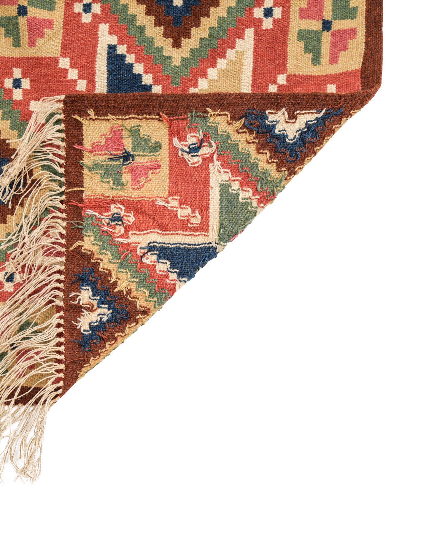Vintage Swedish Textile 1'6" x 1'5"