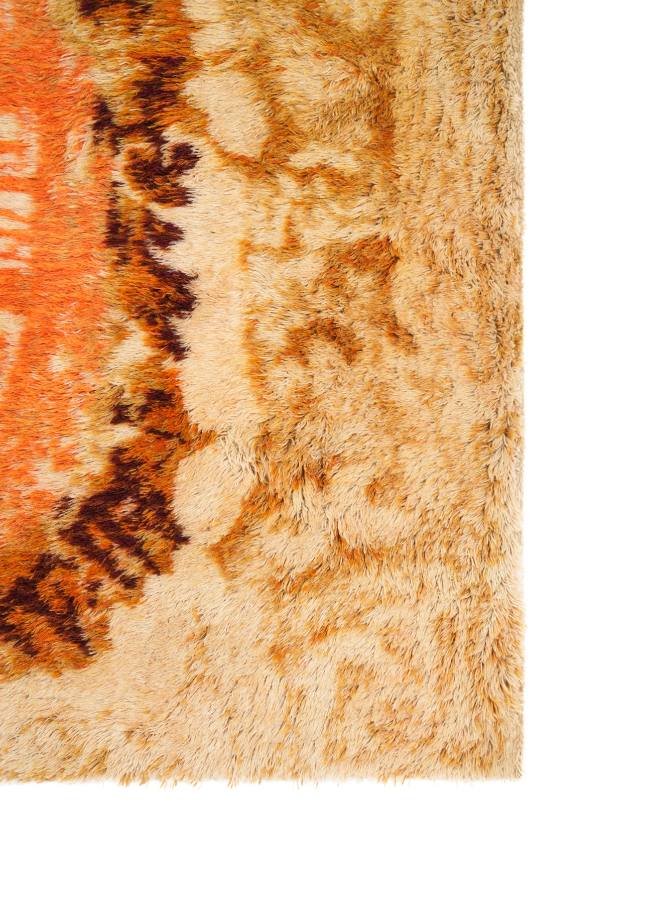 Vintage Scandinavian Rya Rug 9'6" x 6'5"