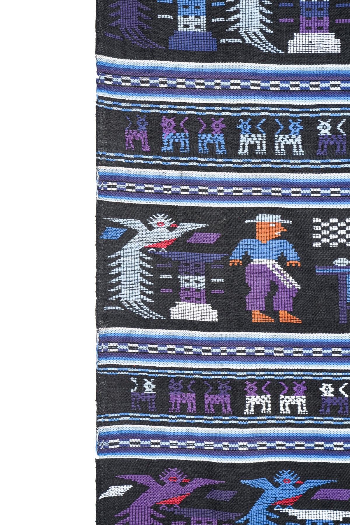 Vintage Mayan Kiche Textile 6'4" x 3'